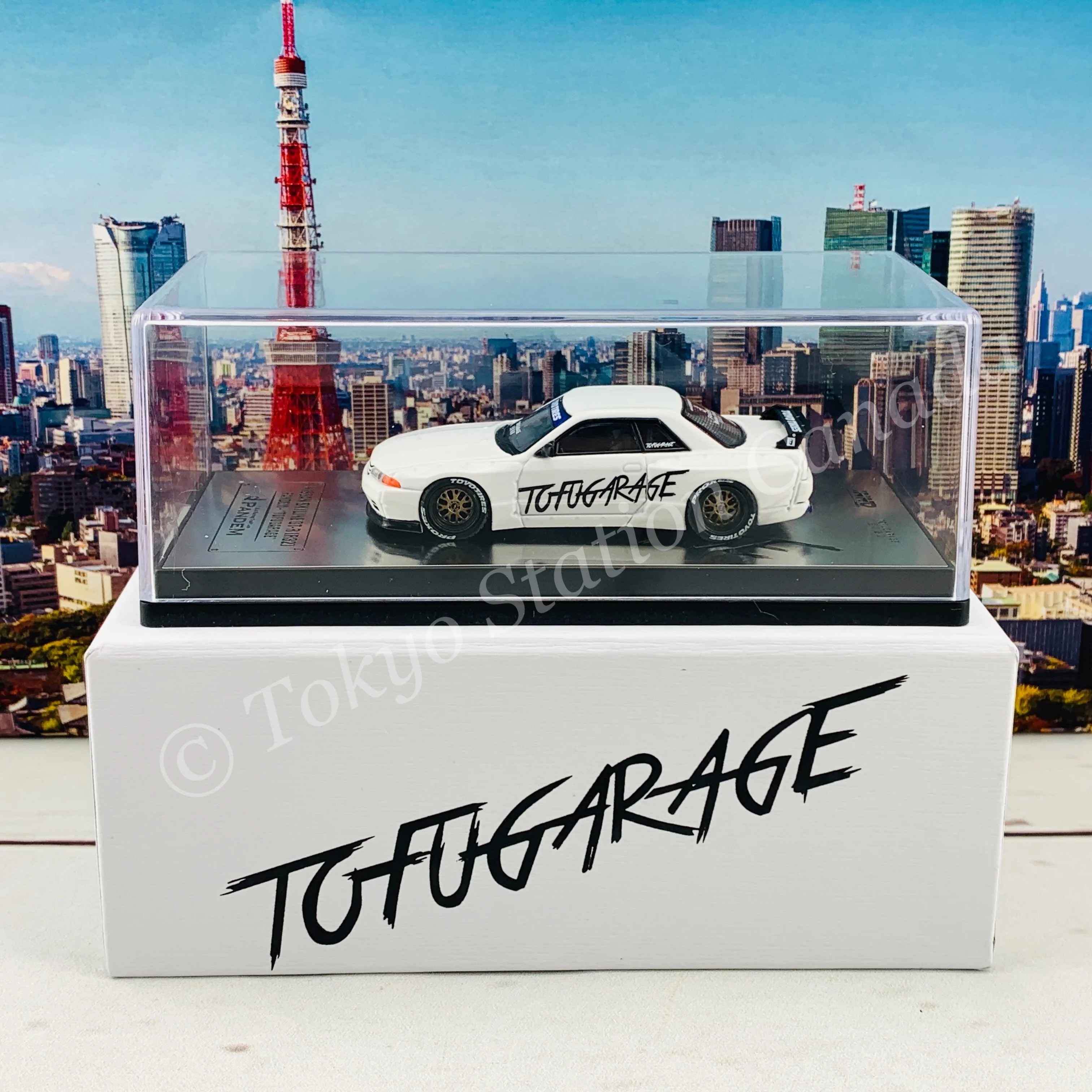 INNO64 1/64 NISSAN SKYLINE GTR R32 PANDEM "TOFUGARAGE"  IN64-R32P-TFGR - Image 6
