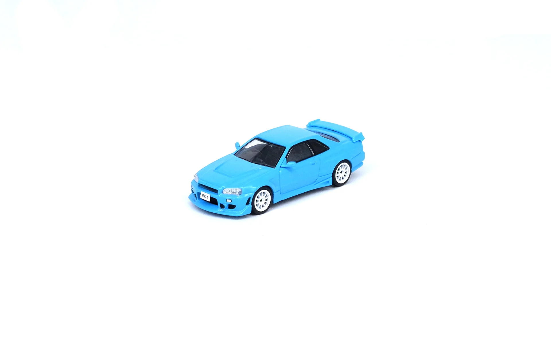 INNO64 1/64 Nissan Skyline R34 Baby Blue Hong Kong ToyCar Salon 2022 Event Edtion IN64-R34-BBBL - Image 2