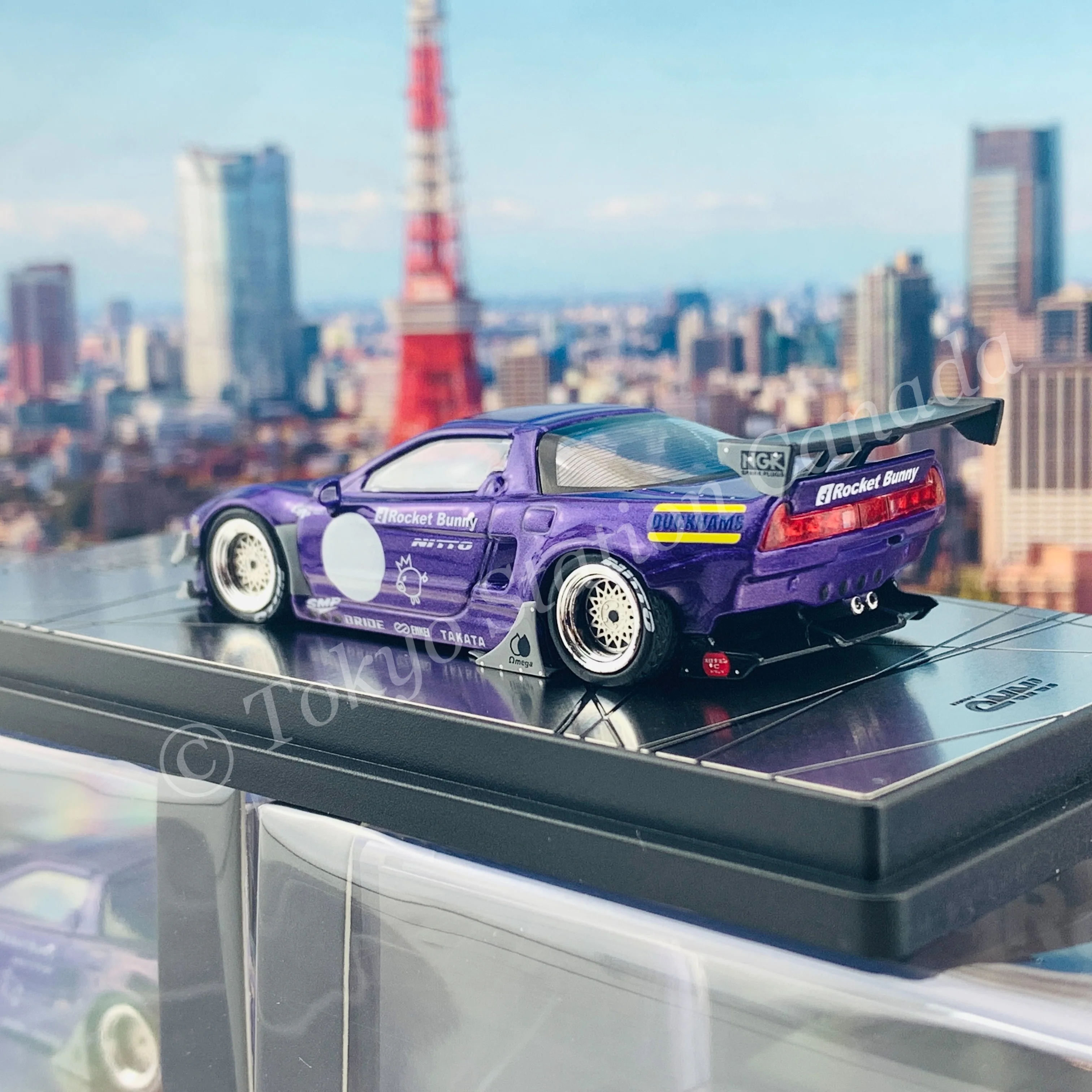 INNO64 1/64 NSX (NA) ROCKET BUNNY V2 AERO Metallic Purple IN64-NSXP-MP - Image 3