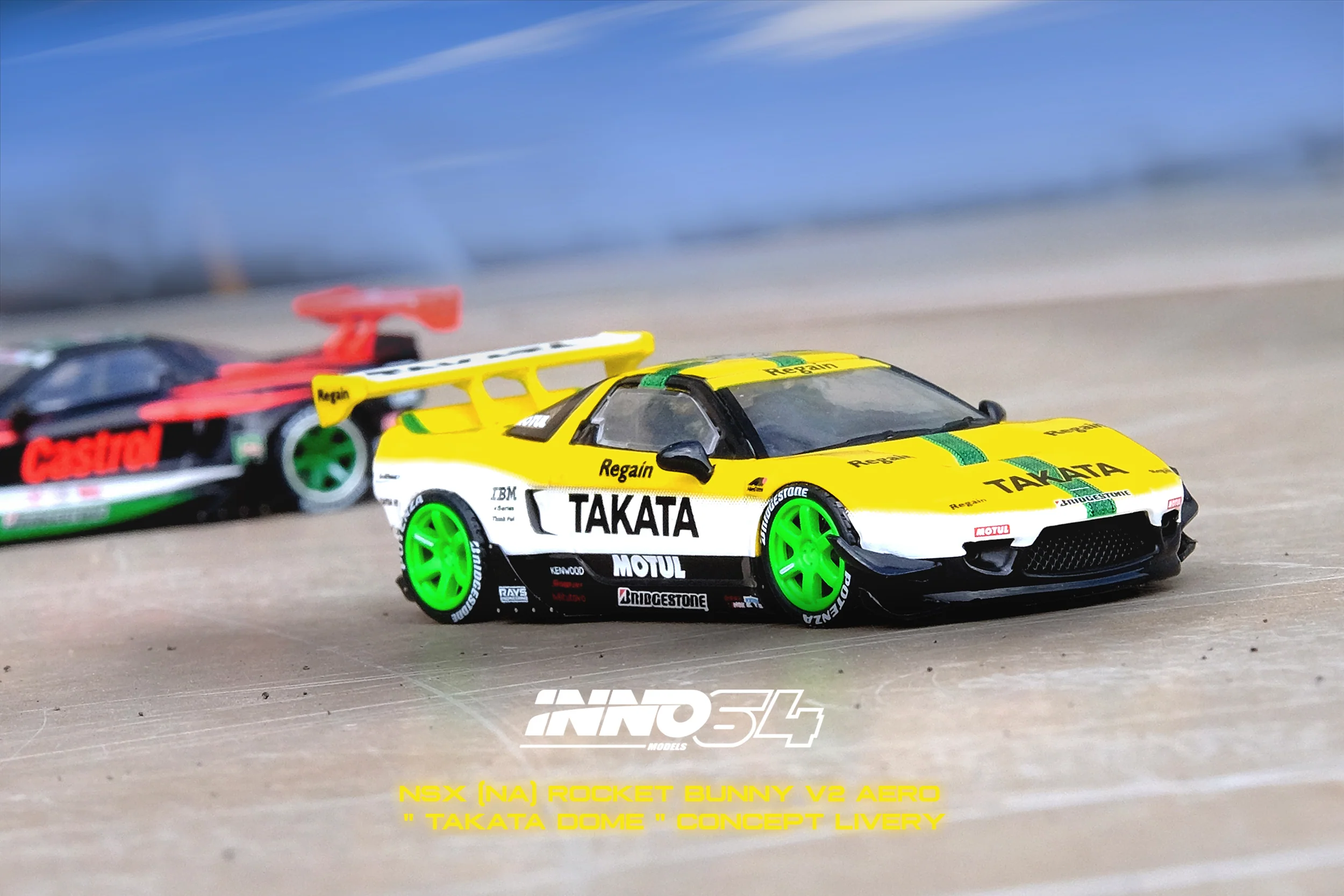 INNO64 1/64 NSX (NA1) ROCKET BUNNY V2 AERO "TAKATA DOME" Concept Livery IN64-NSXP-TKT - Image 2