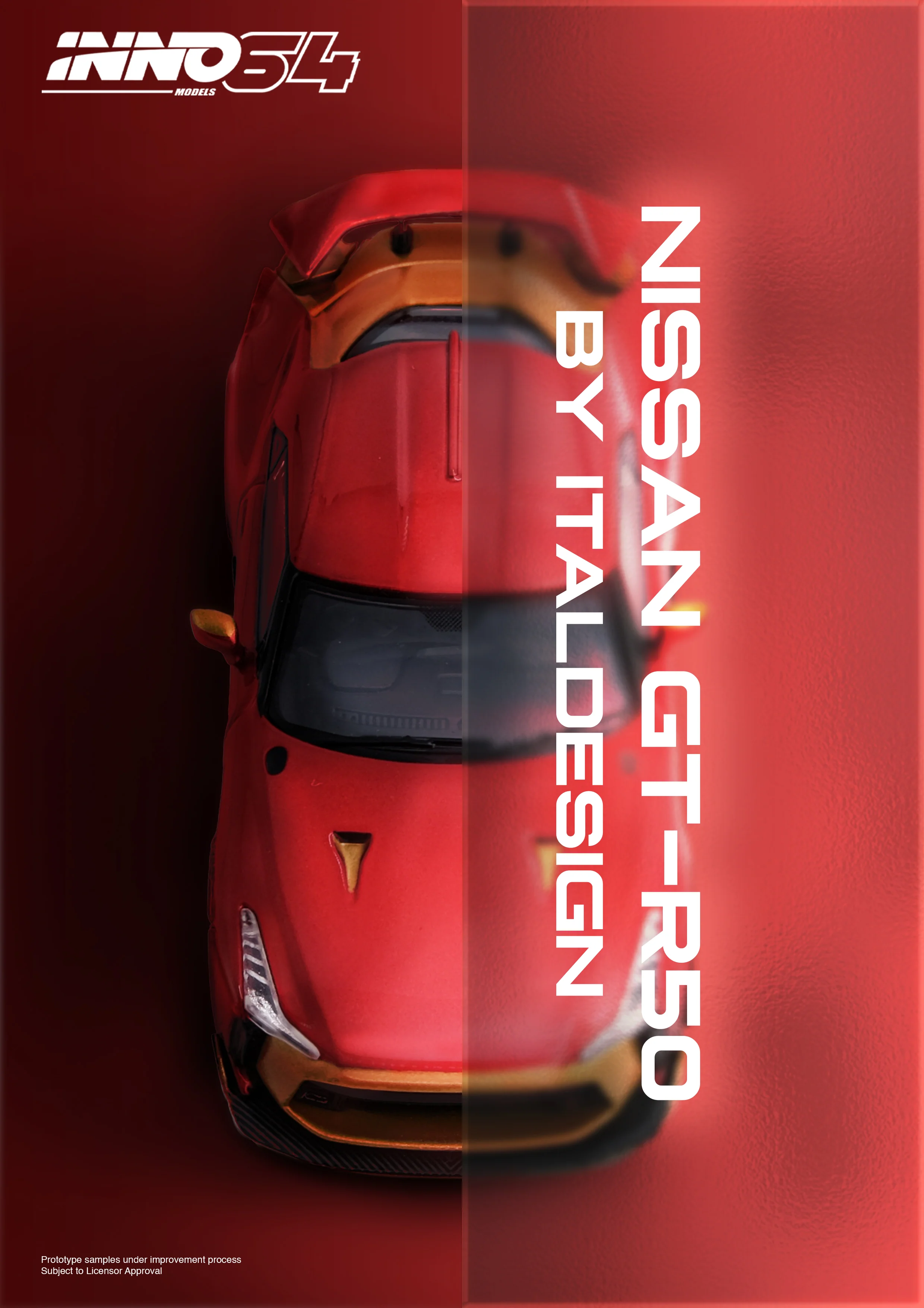 INNO64 1/64 R50 GT-R By Italsedign RED IN64-R50-RED - Image 2