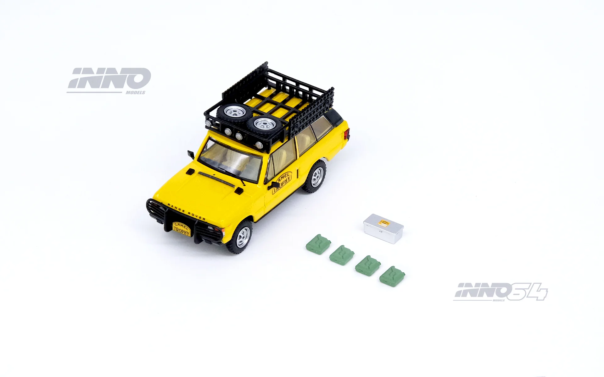 INNO64 1/64 RANGE ROVER "CLASSIC" CAMEL TROPHY 1982 (1 Tool Box and 4 Fuel/Oil Container included) IN64-RRC-CT82 - Image 2