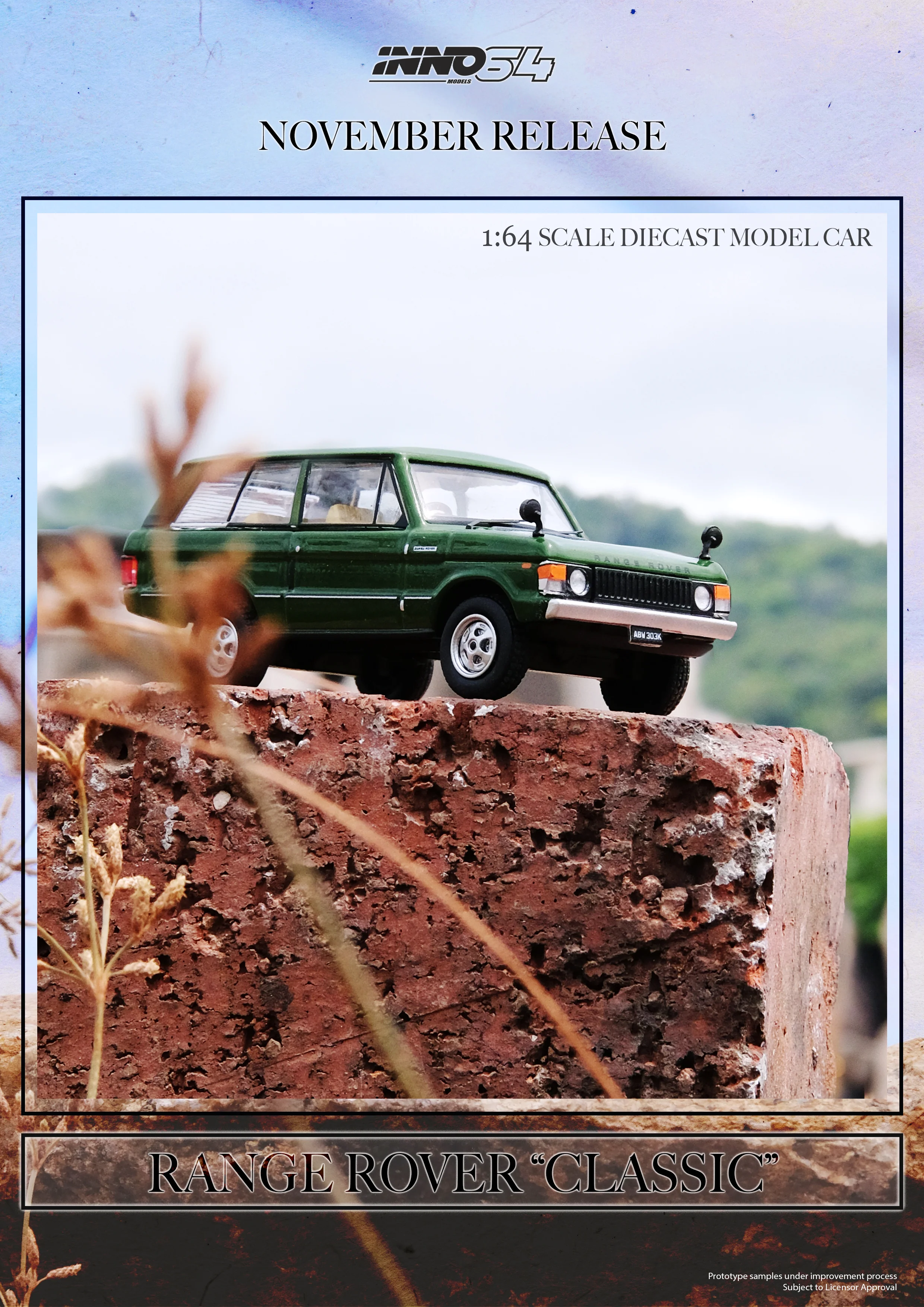INNO64 1/64 RANGE ROVER "CLASSIC"  Lincoln Green IN64-RRC-LGRE - Image 4