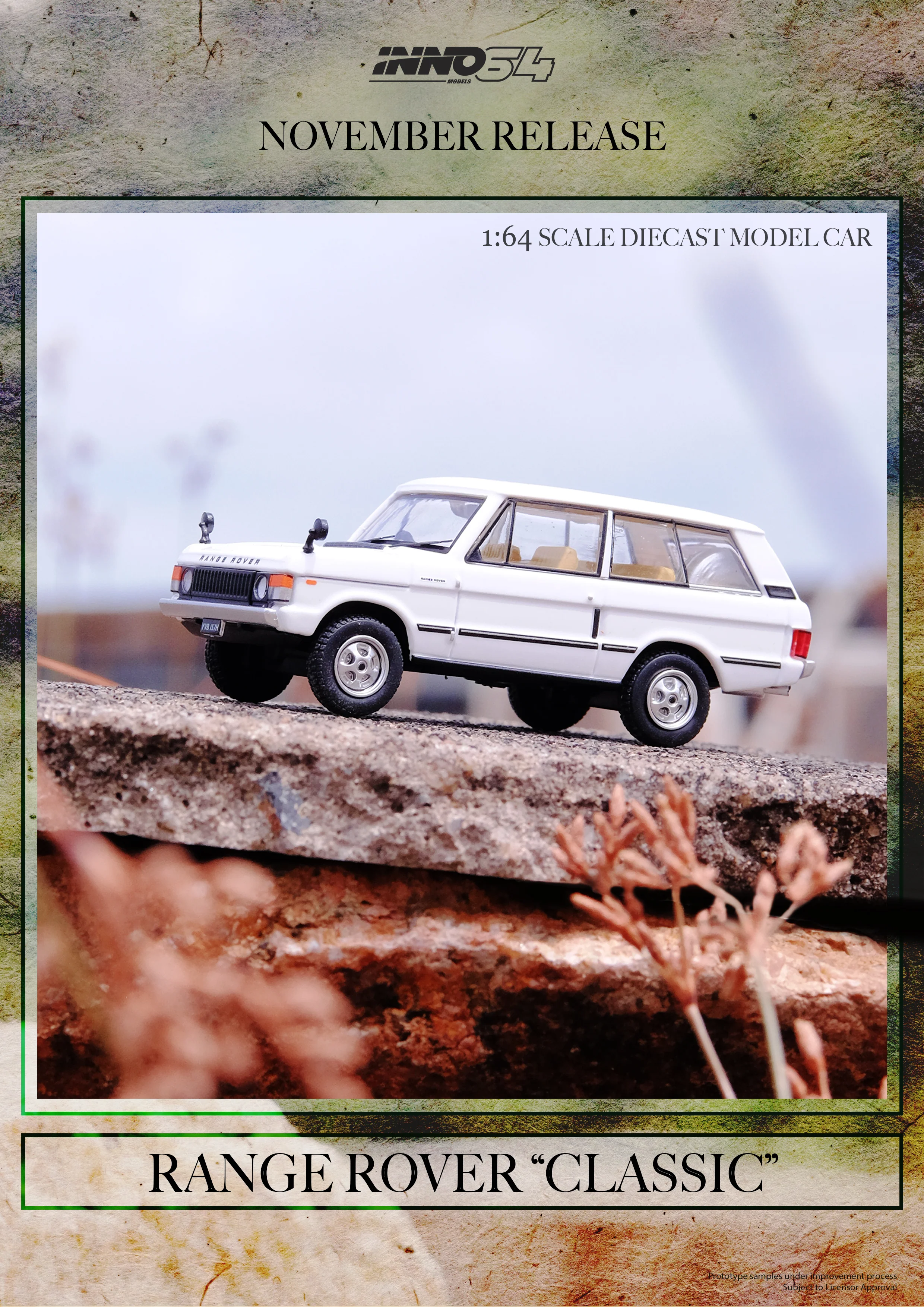INNO64 1/64 RANGE ROVER "CLASSIC" White IN64-RRC-WHI - Image 4