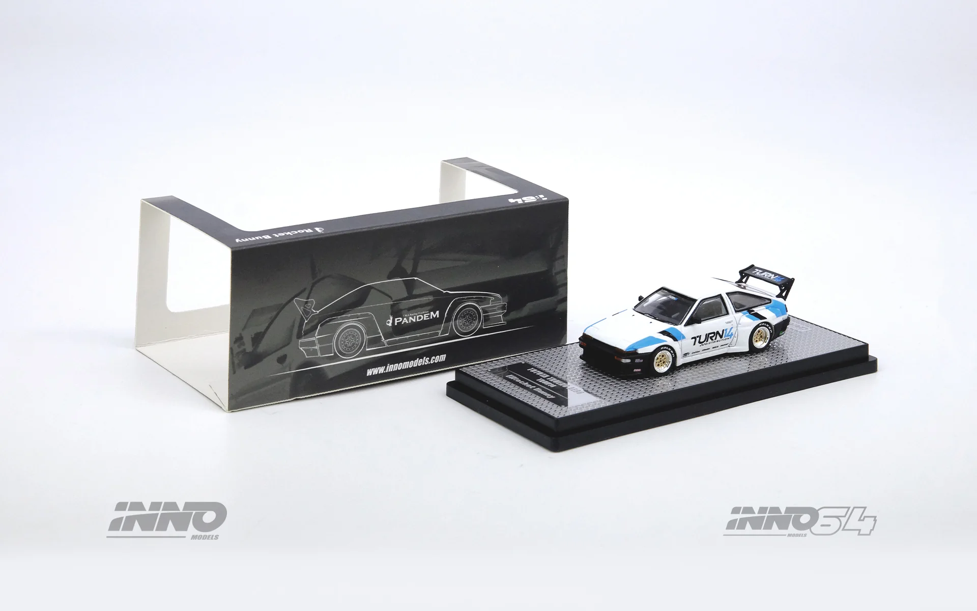 PREORDER INNO64 1/64 TOYOTA AE86 SPRINTER TRUENO "TURN14" PANDEM / ROCKET BUNNY IN64-AE86TP-TURN14 (Approx. Release Date : September 2023 subject to the manufacturer's final decision) - Image 2
