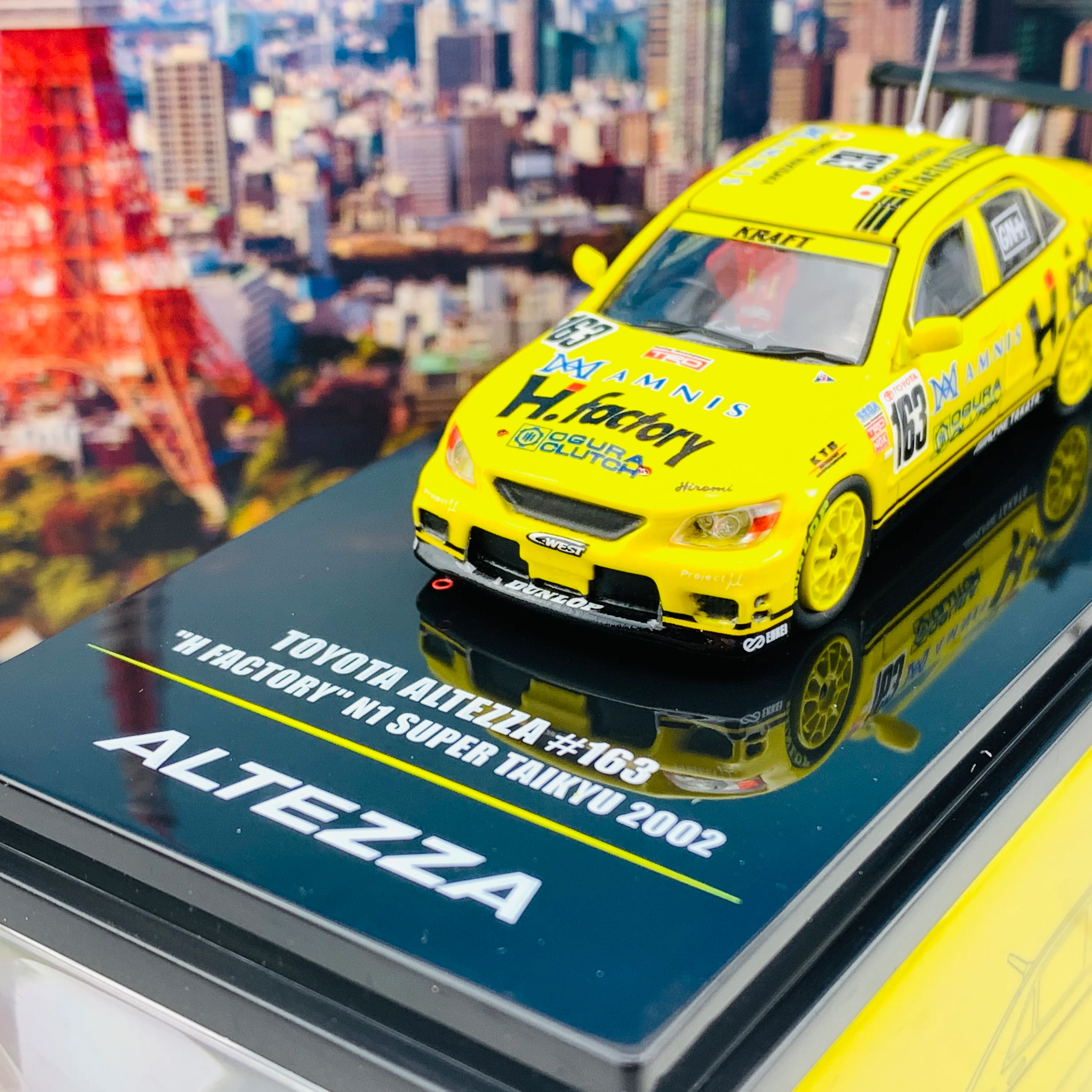INNO64 1/64 TOYOTA ALTEZZA RS200 #163 "H FACTORY" N1 Super Taikyu 2002 IN64-RS200-HFAC - Image 3