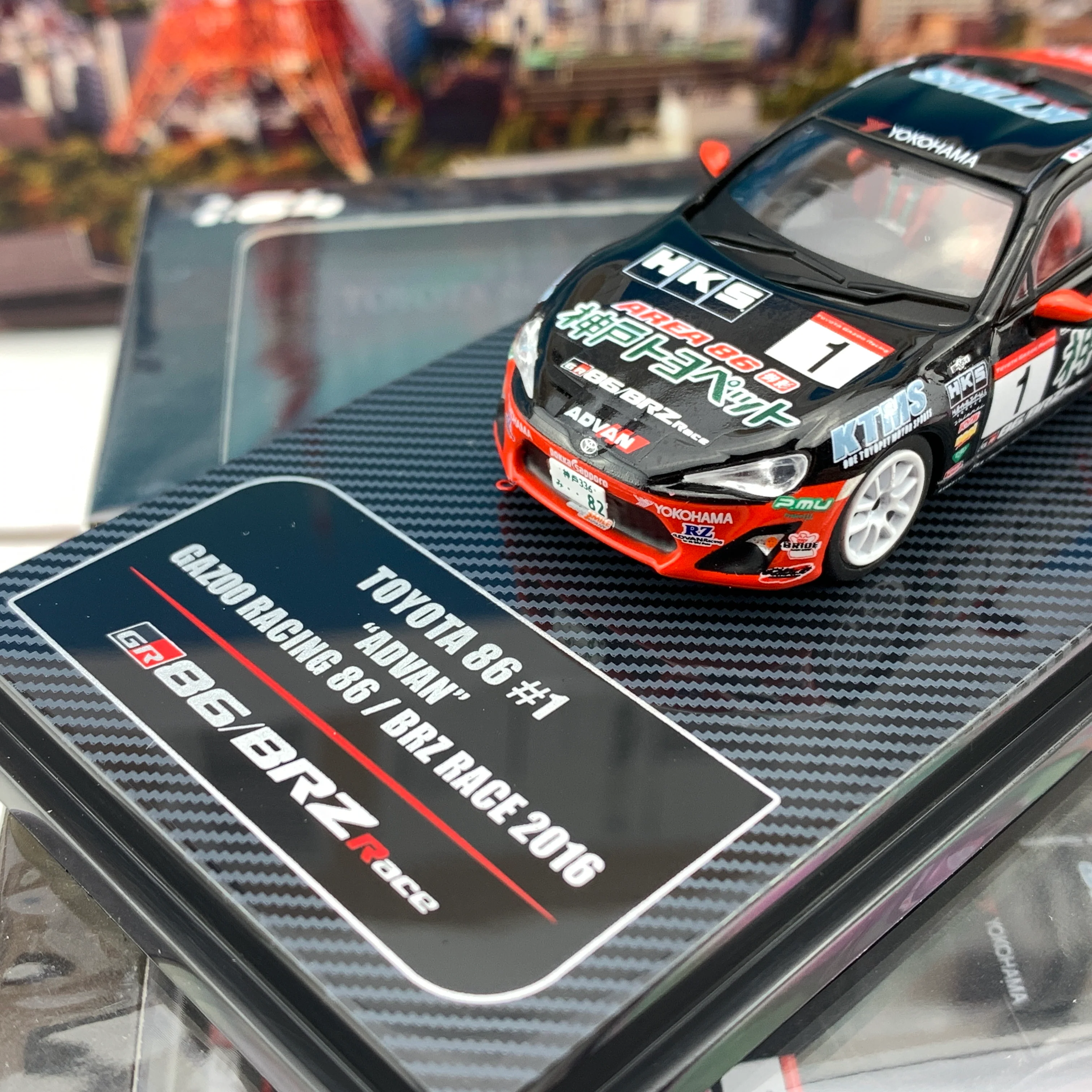 INNO64 1/64 TOYOTA GT86 #1 "ADVAN" GAZZO RACING 86/BRZ Race 2016 IN64-GT86-AD - Image 3