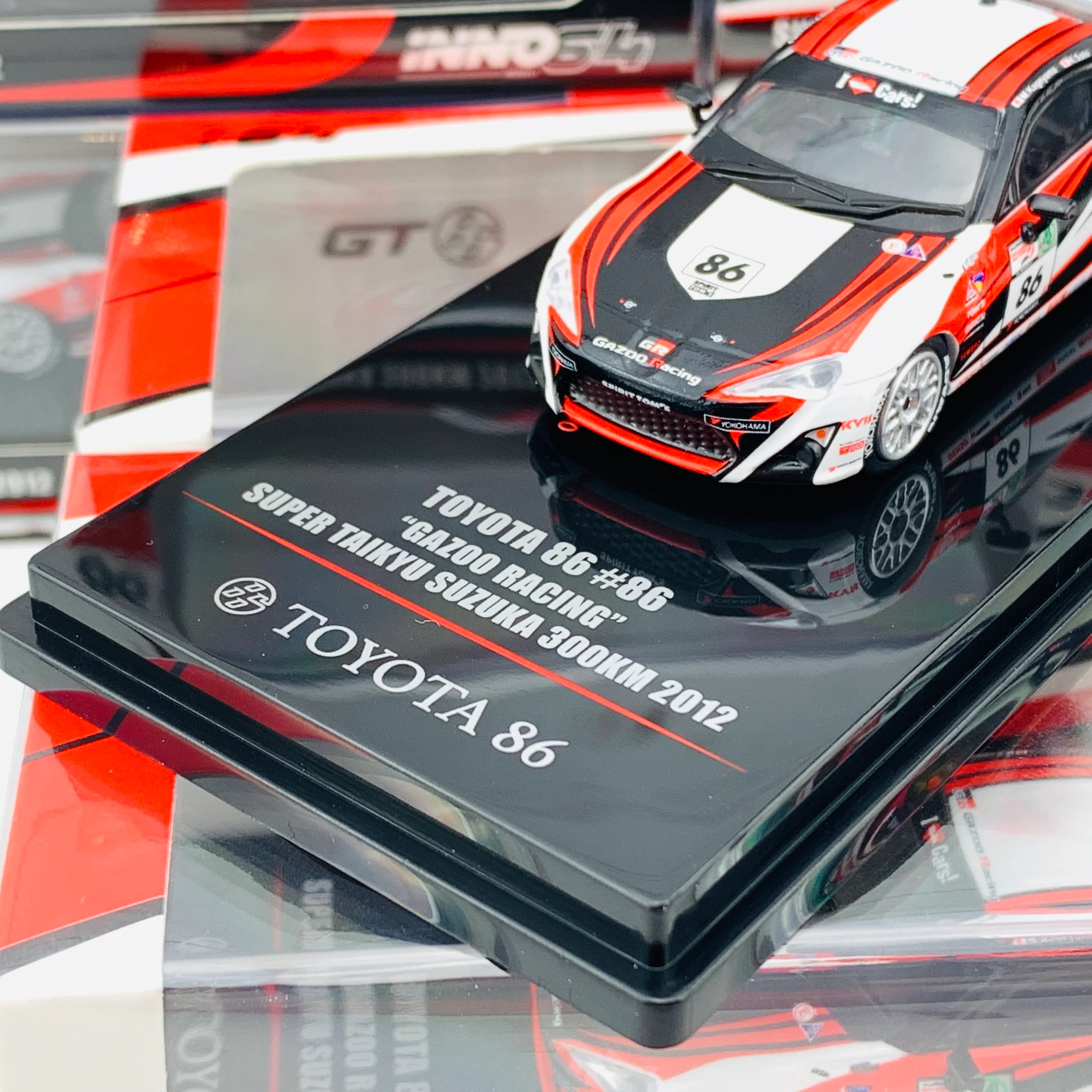INNO64 1/64 TOYOTA GT86 #86 "GAZOO RACING" Super Taikyu Suzuka 300km 2012  IN64-GT86-GRST12 - Image 3