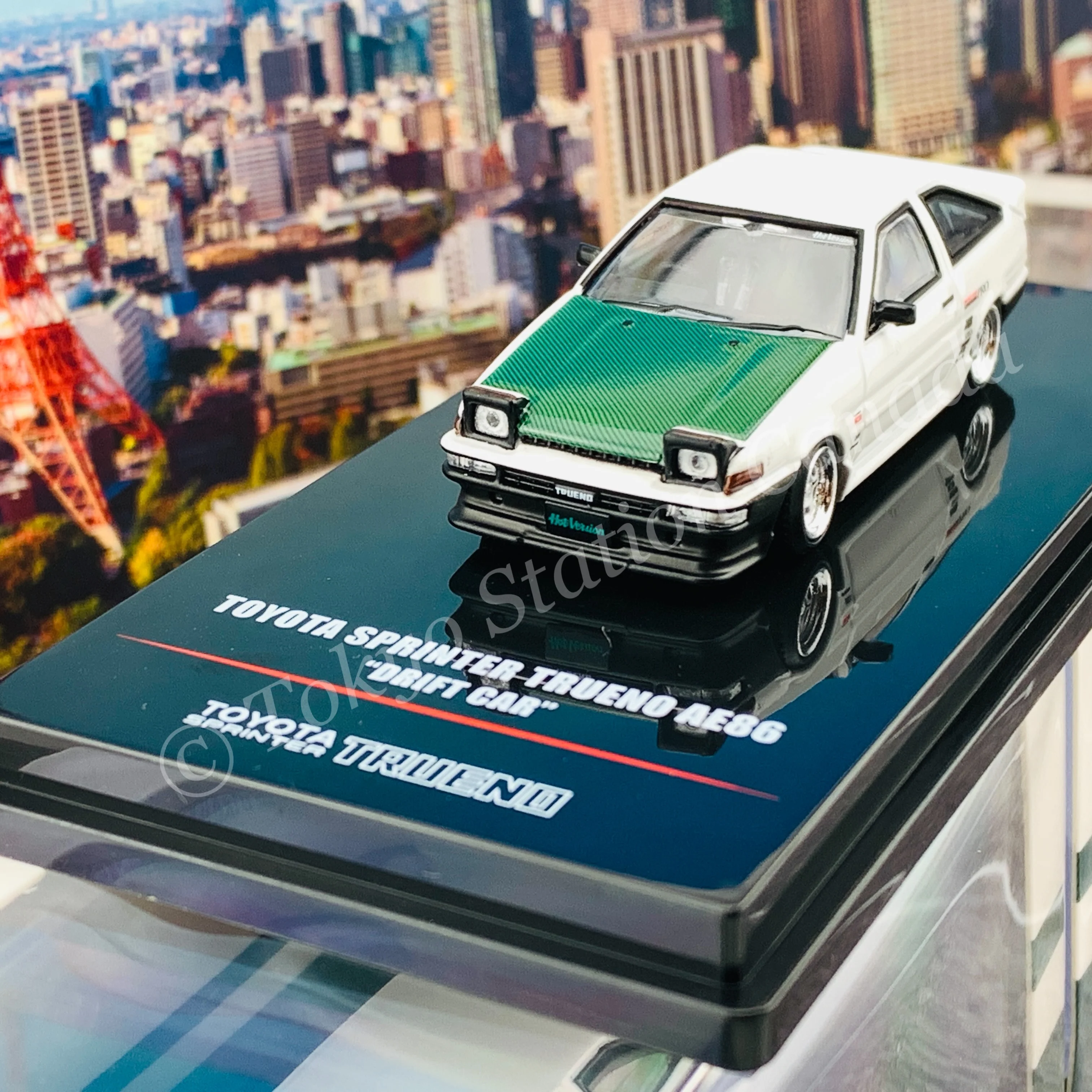 INNO64 1/64 TOYOTA SPRINTER TRUENO AE86 Drift Car IN64-AE86T-DC - Image 3