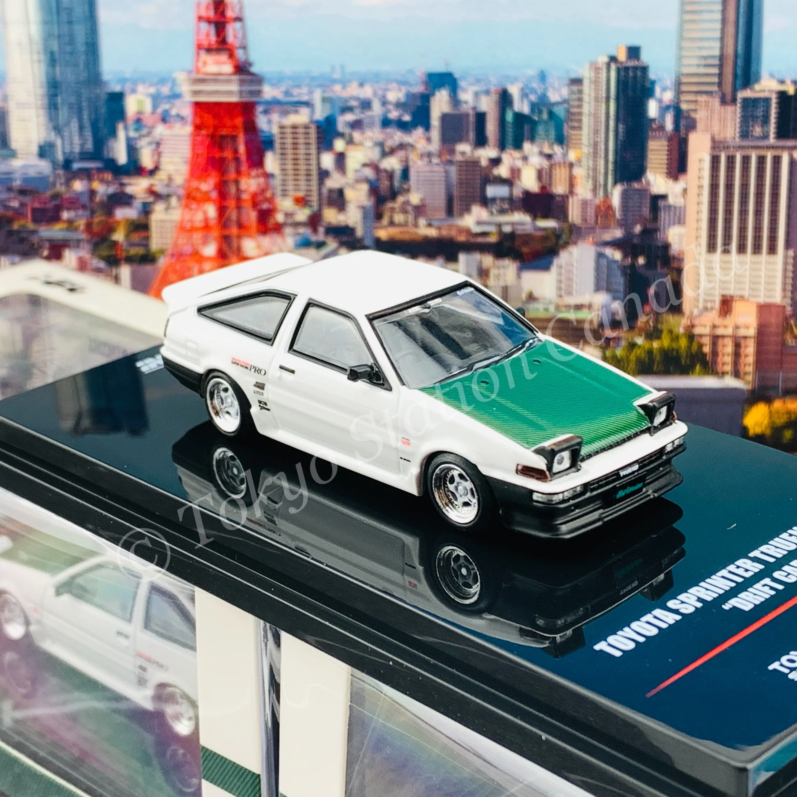 INNO64 1/64 TOYOTA SPRINTER TRUENO AE86 Drift Car IN64-AE86T-DC - Image 5