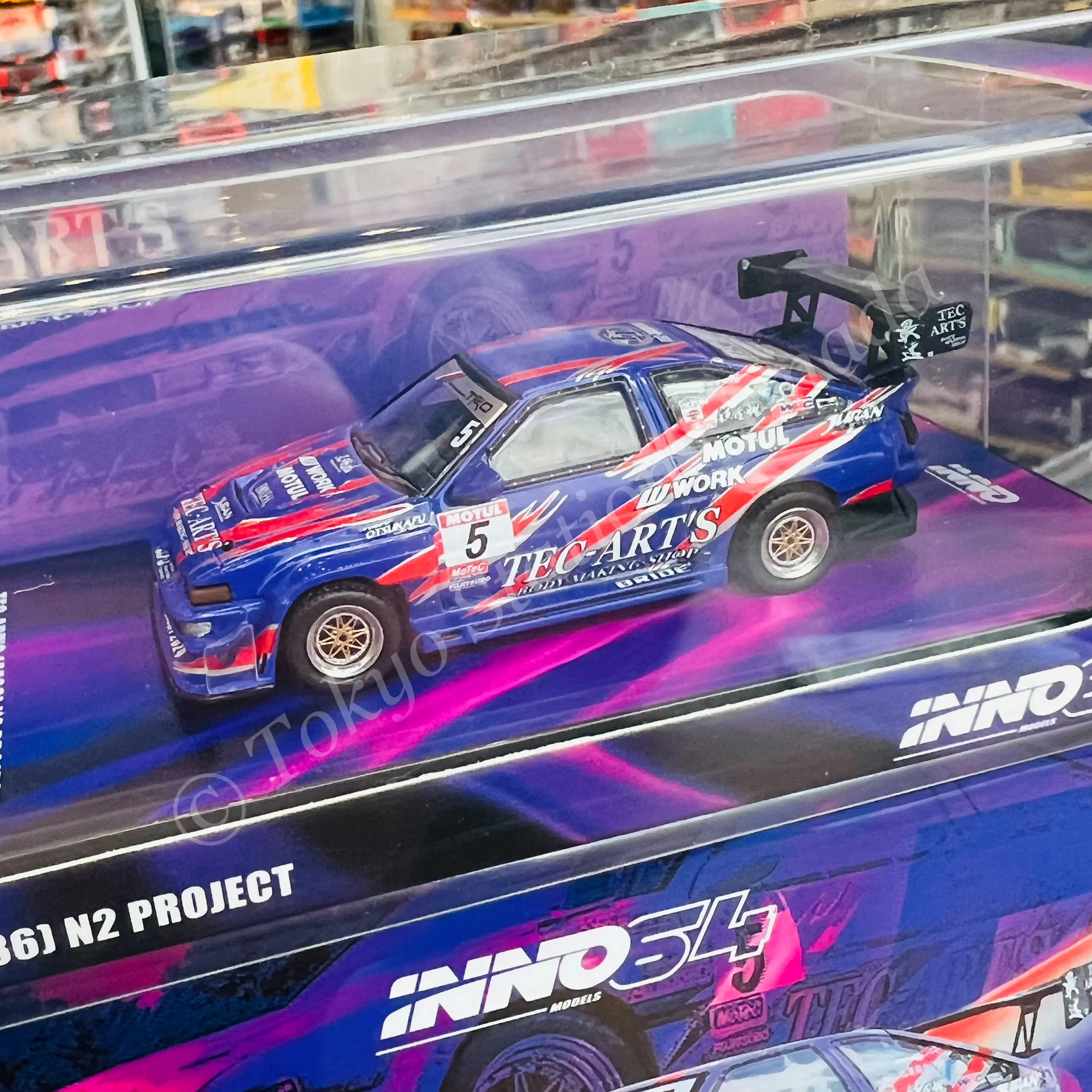 INNO64 1/64 TOYOTA SPRINTER TRUENO AE86 N2 PROJECT BY Tec-Art's IN64-AE86N2-TECART - Image 2