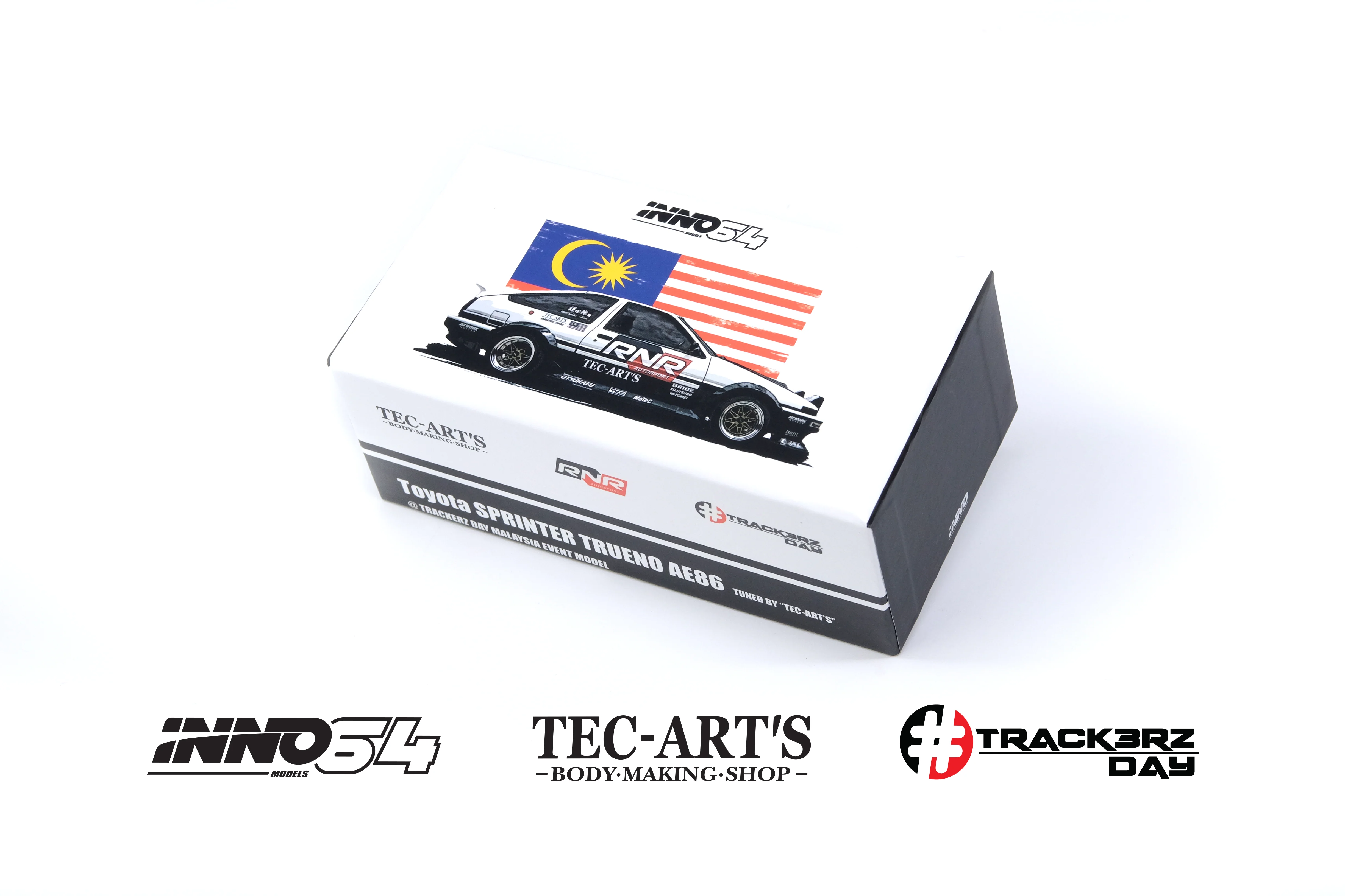 INNO64 1/64 Toyota SPRINTER TRUENO AE86 Tuned by "TEC-ART'S" @TRACKERZ DAY MALAYSIA EVENT MODEL IN64-AE86T-TECARTS - Image 4