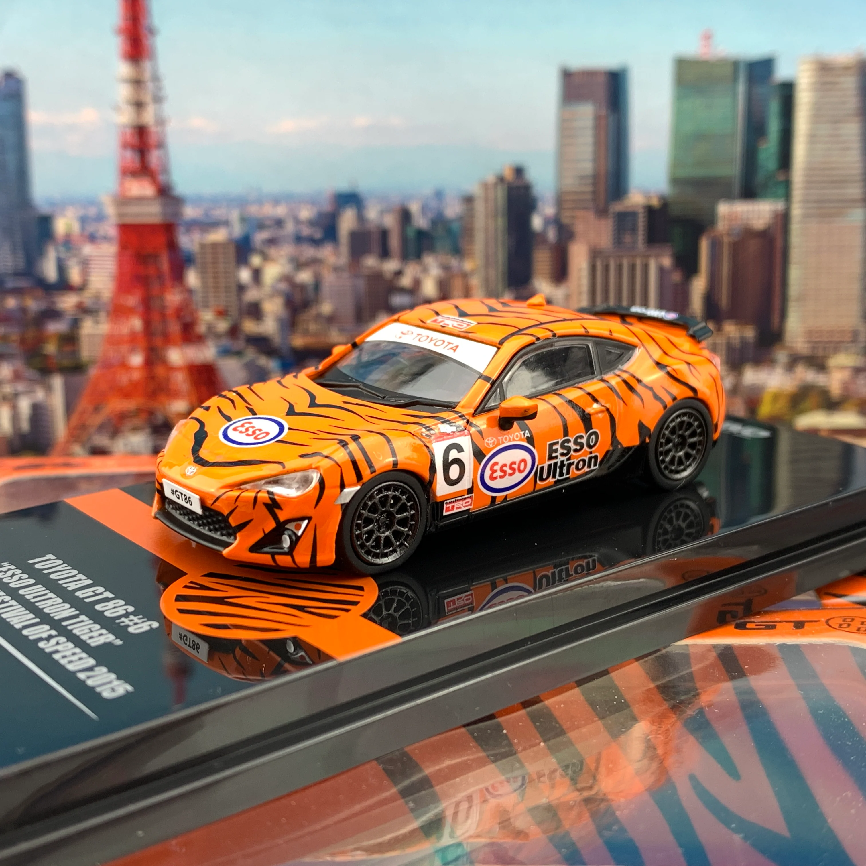 INNO64 1/64 TOYOYA GT86 #6 "ESSO ULTRON TIGER" Goodwood Festival of Speed 2015 IN64-GT86-ESSO - Image 2