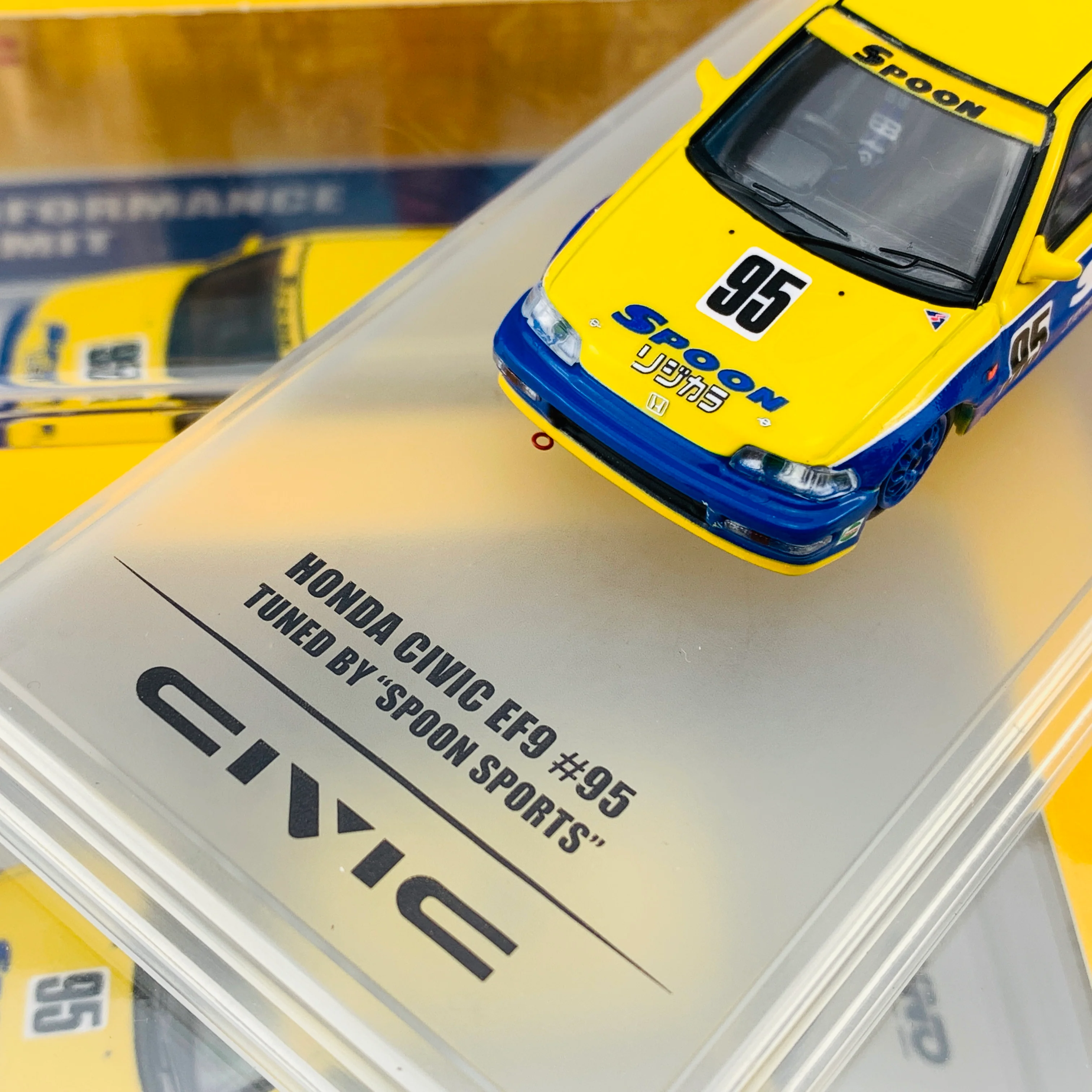 INNO64 1/64 HONDA CIVIC EF9 #95 Tuned By "SPOON SPORTS" IN64-EF9-SP - Image 3