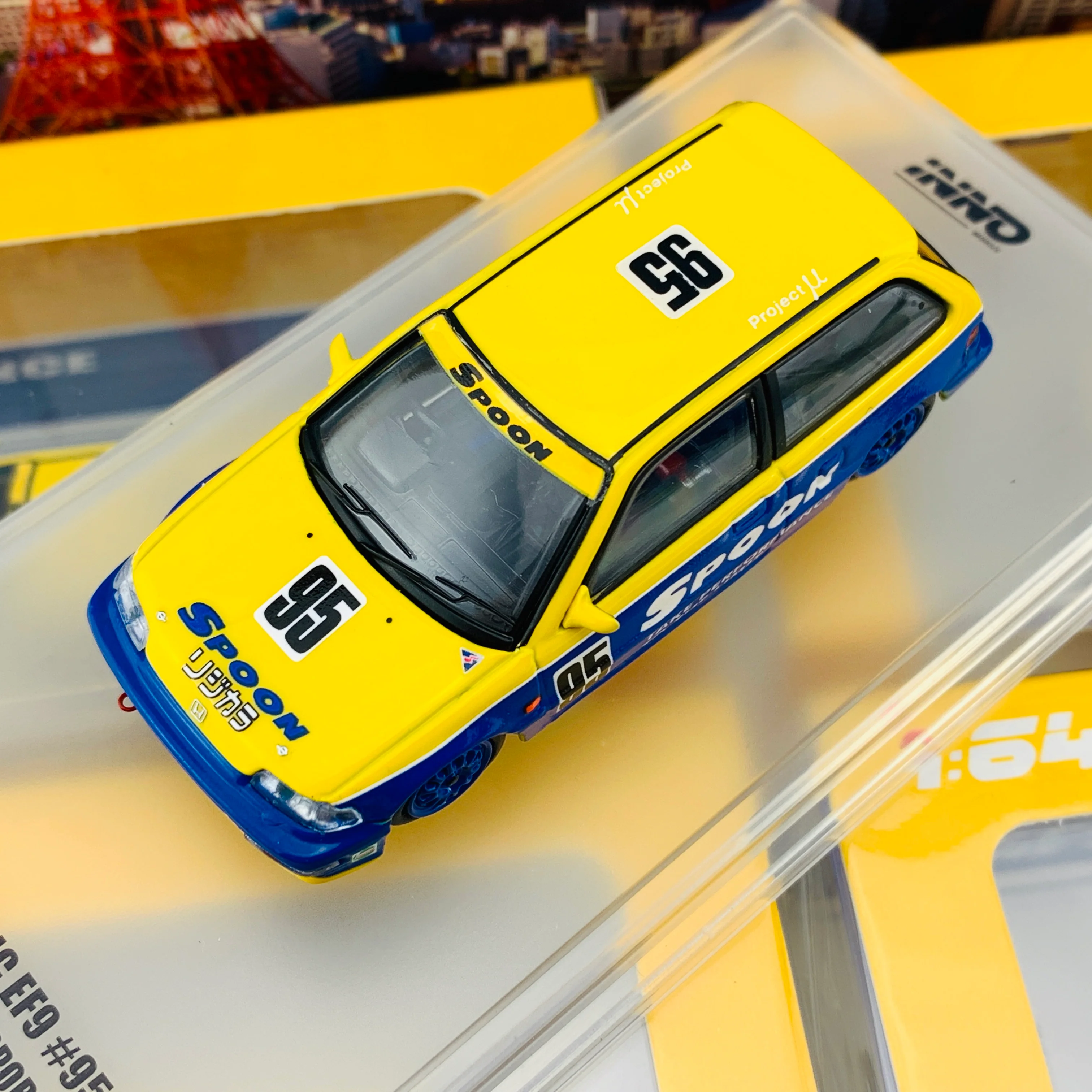 INNO64 1/64 HONDA CIVIC EF9 #95 Tuned By "SPOON SPORTS" IN64-EF9-SP - Image 5