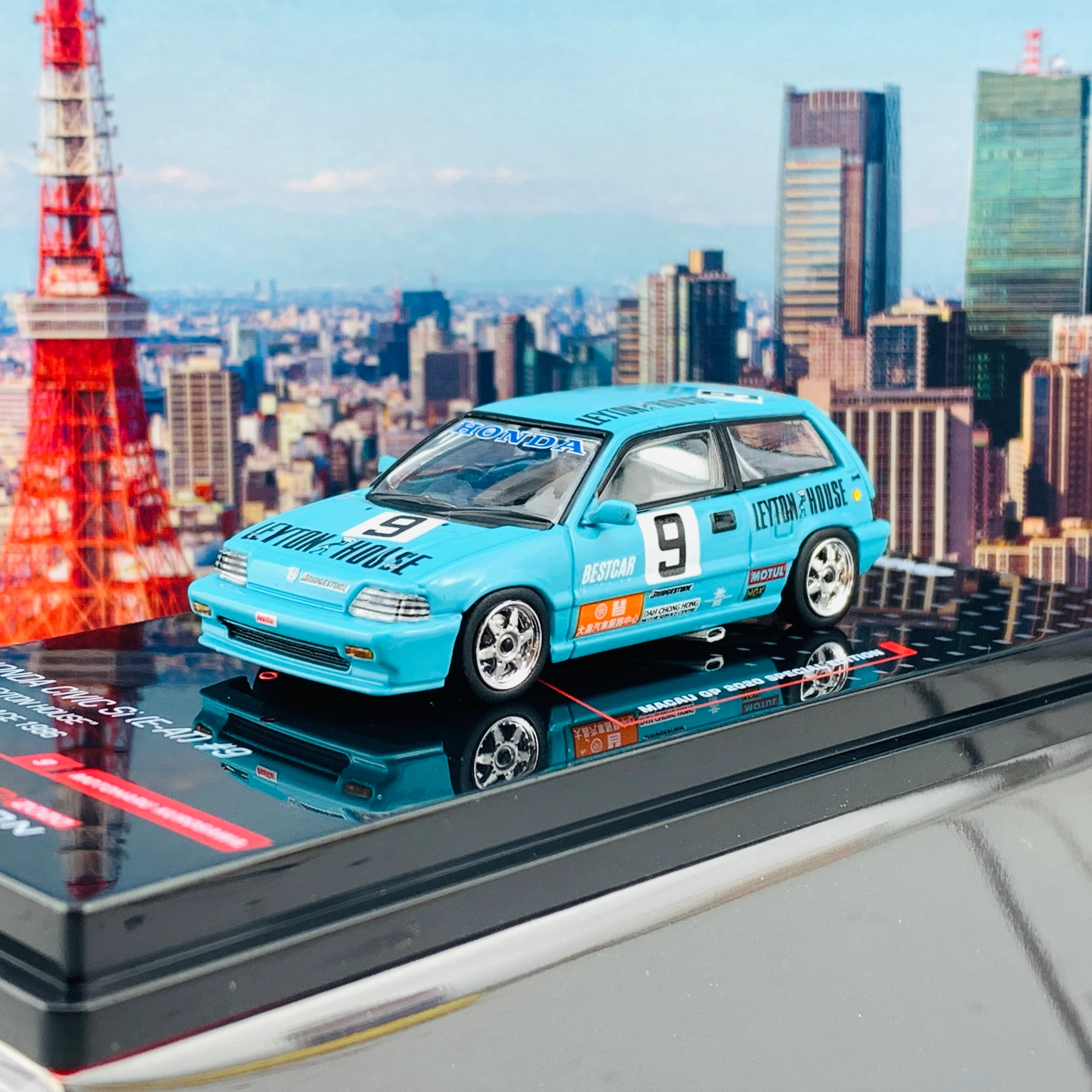 INNO64 MACAU GP 2020 COLLECTION HONDA CIVIC E-AT #9 "Team Leyton House"  Macau Guia Race IN64-EAT-MGP20LH - Image 2