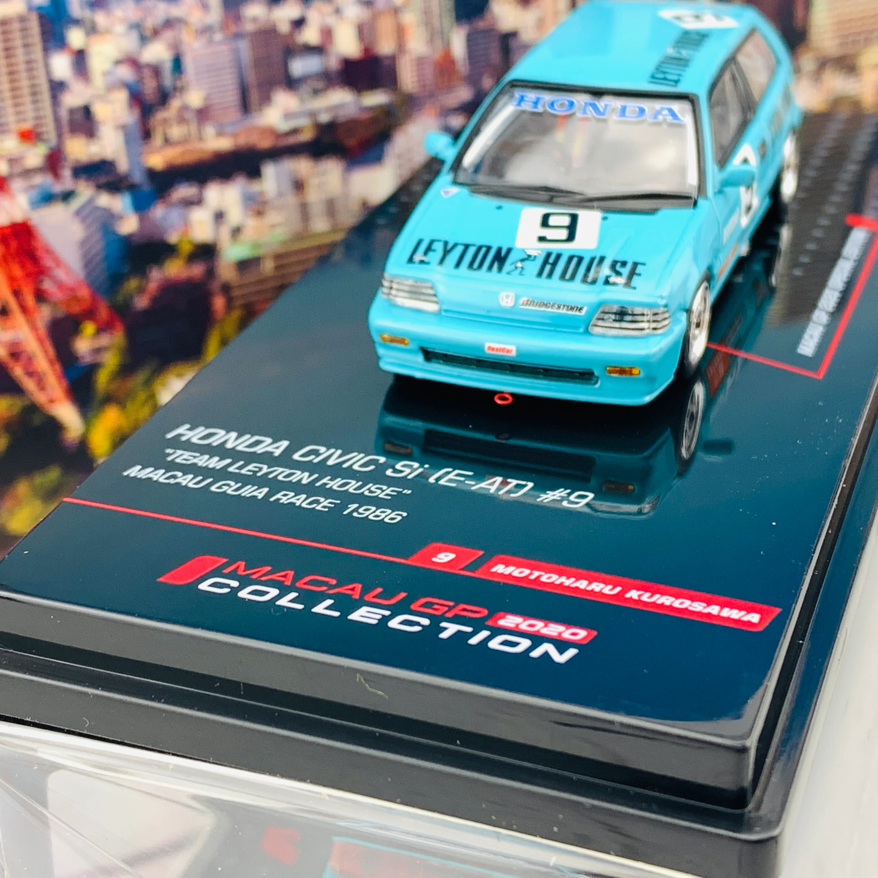 INNO64 MACAU GP 2020 COLLECTION HONDA CIVIC E-AT #9 "Team Leyton House"  Macau Guia Race IN64-EAT-MGP20LH - Image 3
