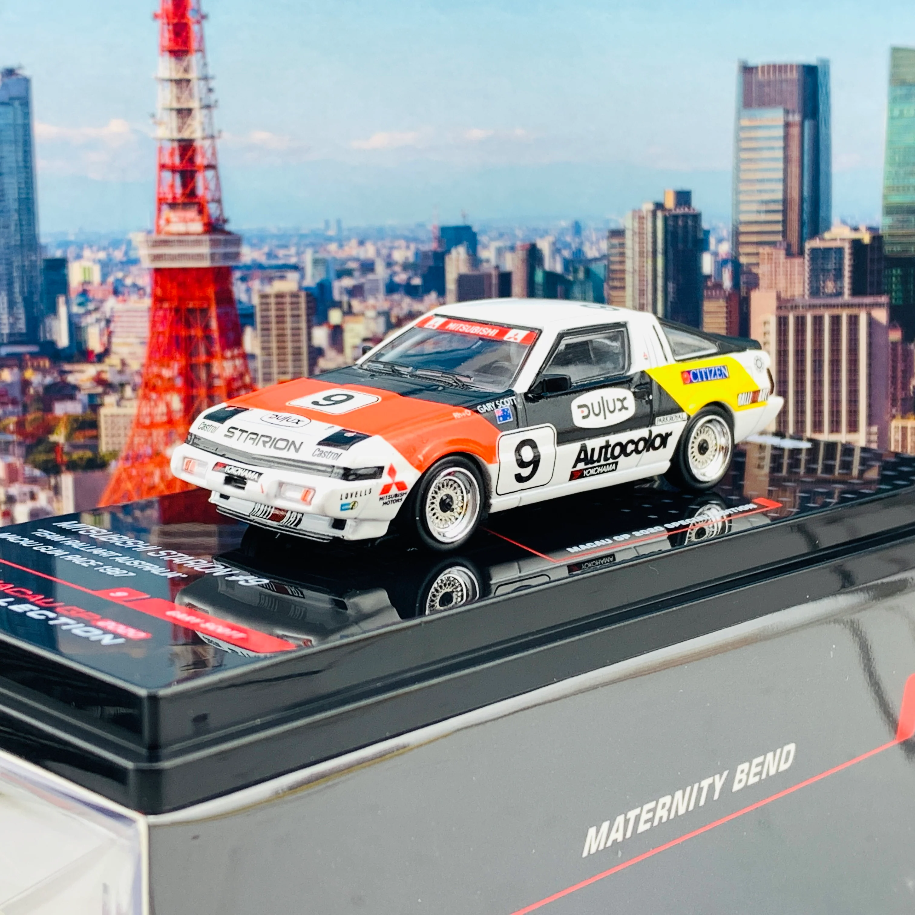INNO64 MACAU GP 2020 COLLECTION Mitsubishi Starion #9 "Team Ralliart Australia"  Macau Guia Race 1987 Gary Scott IN64-A183-MGP20RA - Image 2