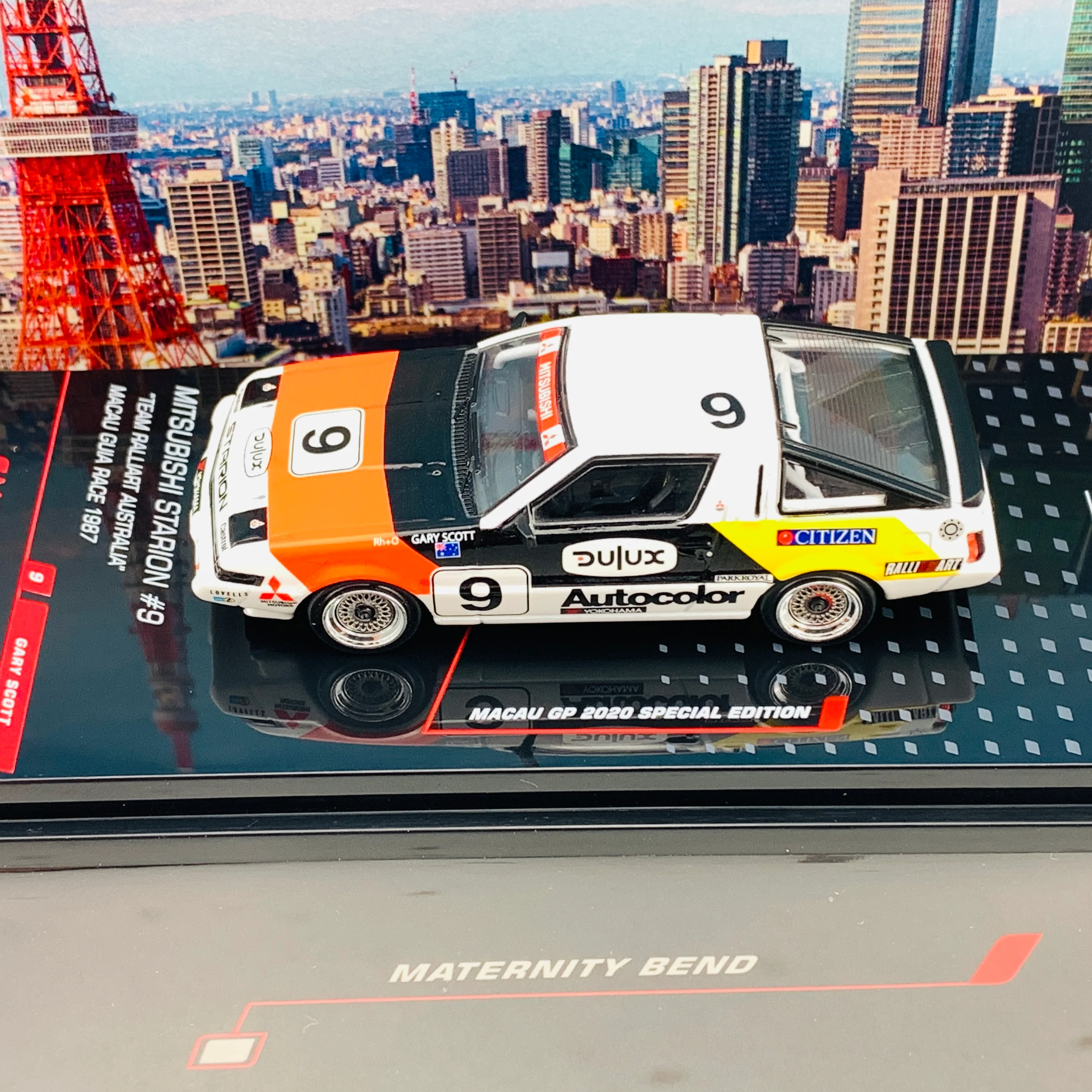 INNO64 MACAU GP 2020 COLLECTION Mitsubishi Starion #9 "Team Ralliart Australia"  Macau Guia Race 1987 Gary Scott IN64-A183-MGP20RA - Image 4