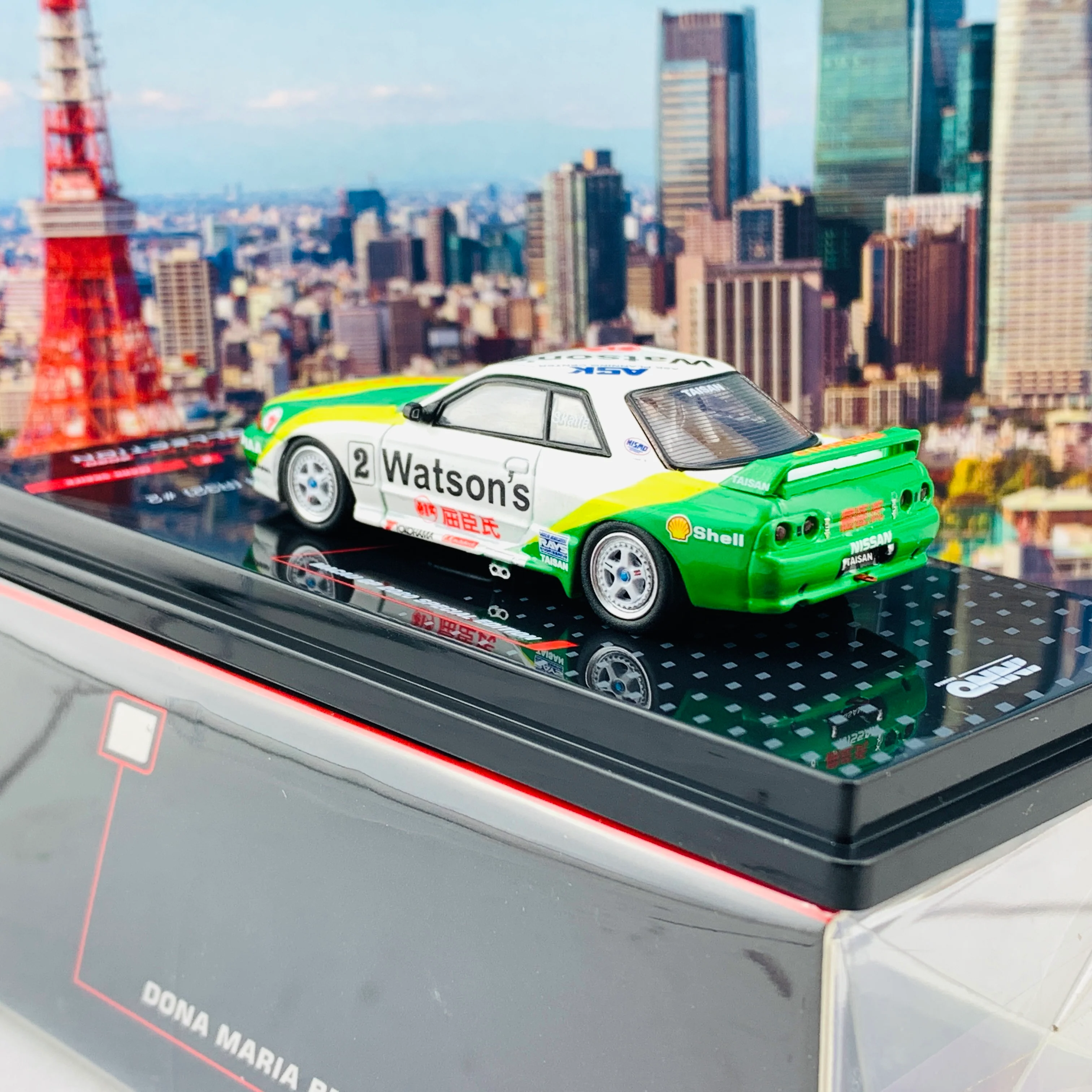 INNO64 MACAU GP 2020 COLLECTION NISSAN SKYLINE GT-R (R32) #2  "WATSON'S" Macau Guia Rce 1991 MARK SKAIFE IN64-R32-MGP20WS - Image 5
