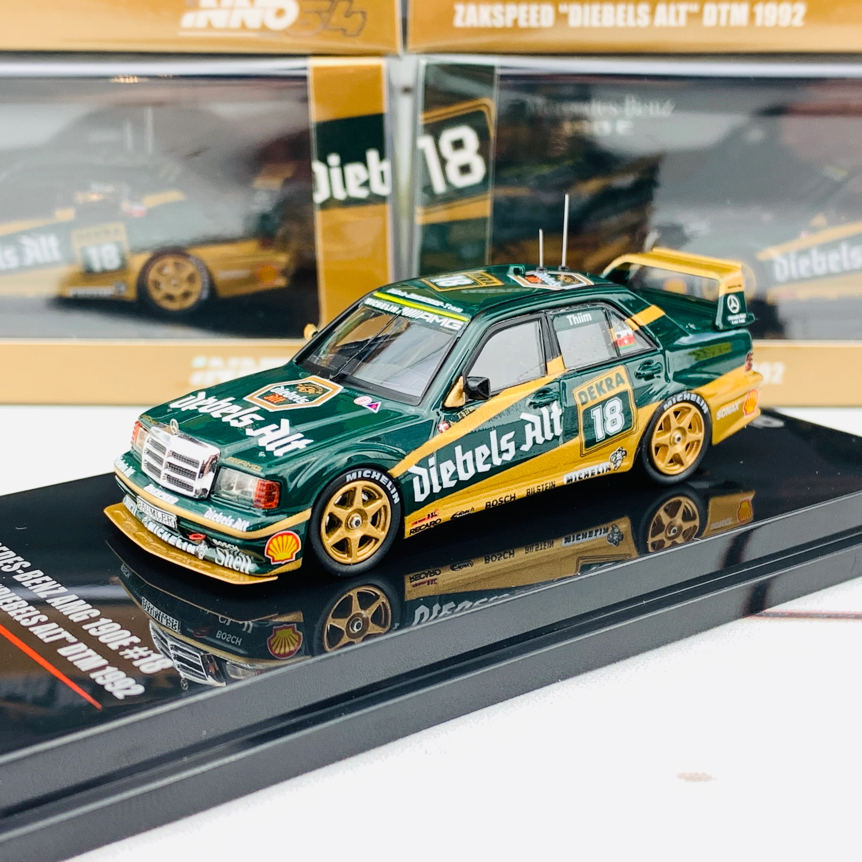 INNO64 MERCEDES BENZ AMG 190E 2.5-16 EVO II #18 Team Zakspeed "Diebels Alt" DTM 1992 IN64-190E-ZS18 - Image 3