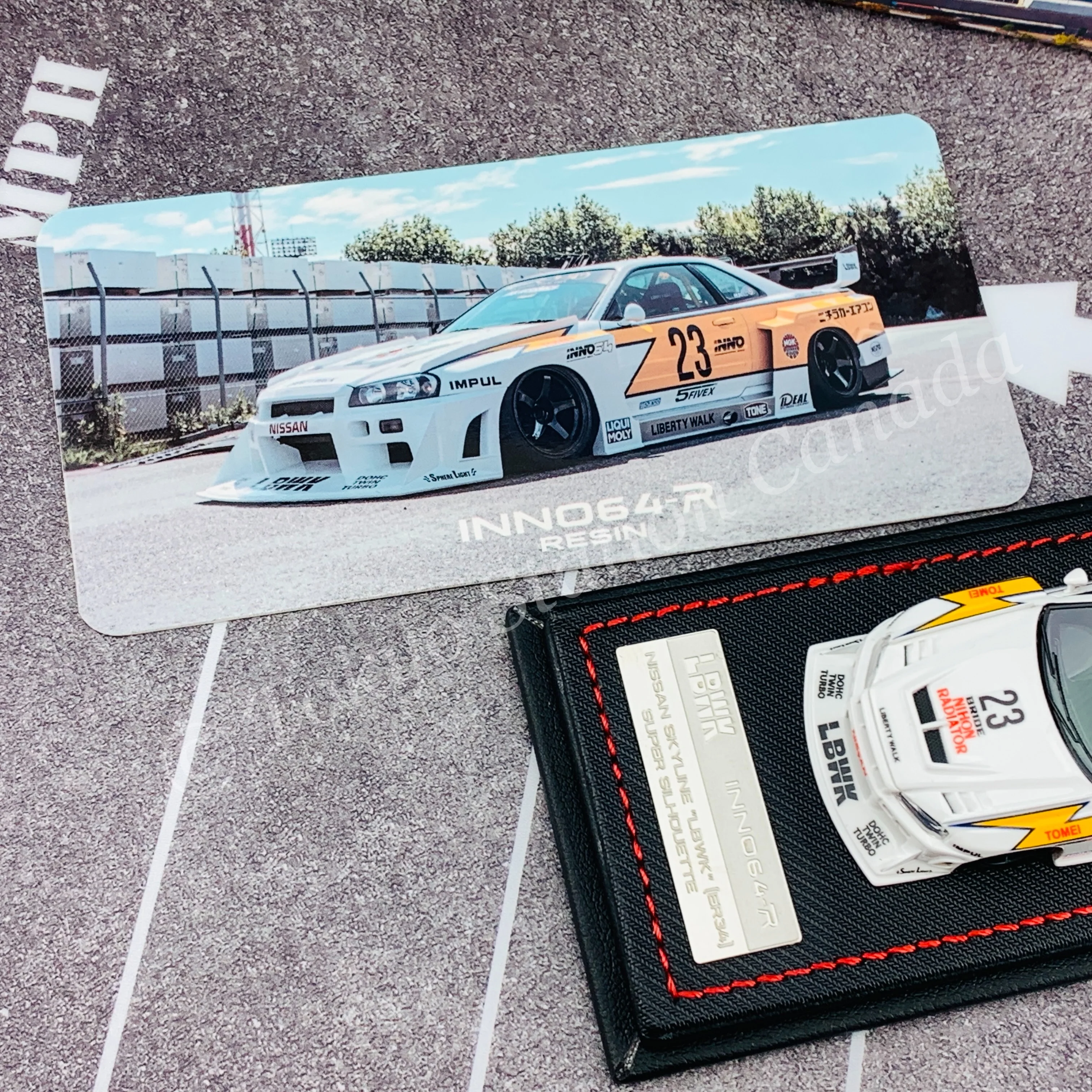 INNO64-R 1/64 RESIN NISSAN SKYLINE "LBWK" (ER34) SUPER SILHOUETTE  RETRO LIVERY IN64R-R34-LBSS - Image 6