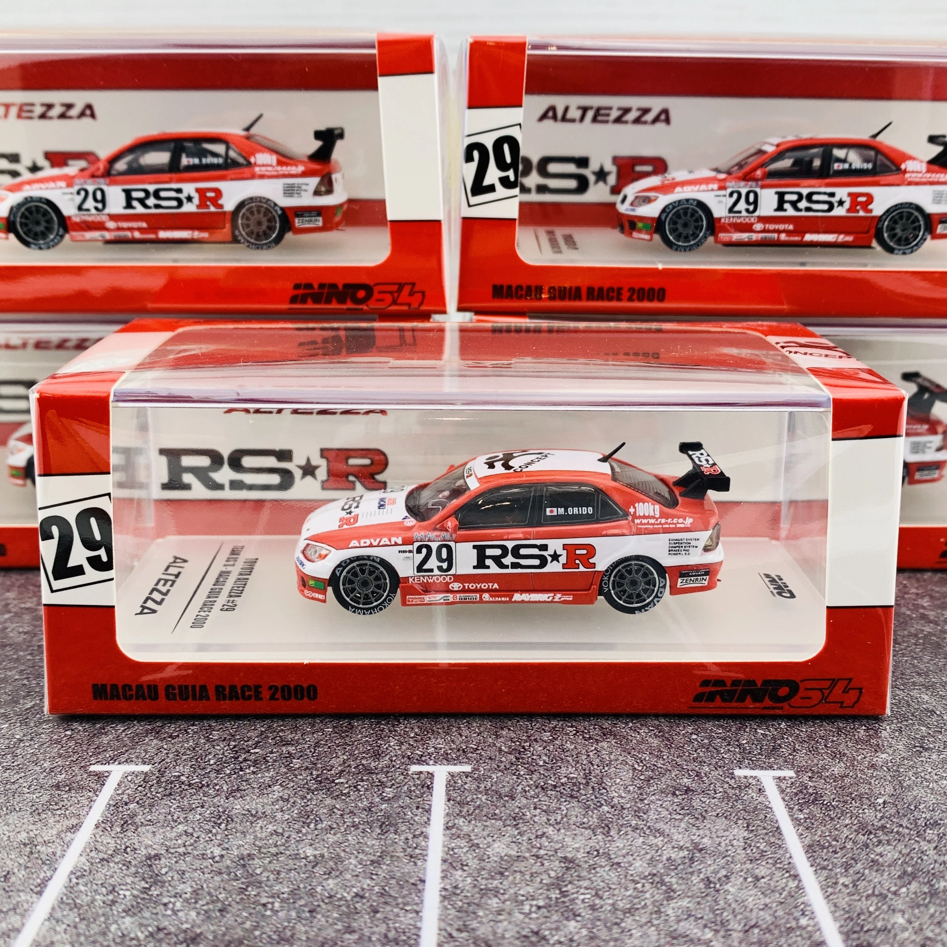 INNO64 TOYOTA ALTEZZA #29 "TEAM RS*R" Macau Guia Race 2000 IN64-RS200-RSRMGP - Image 7