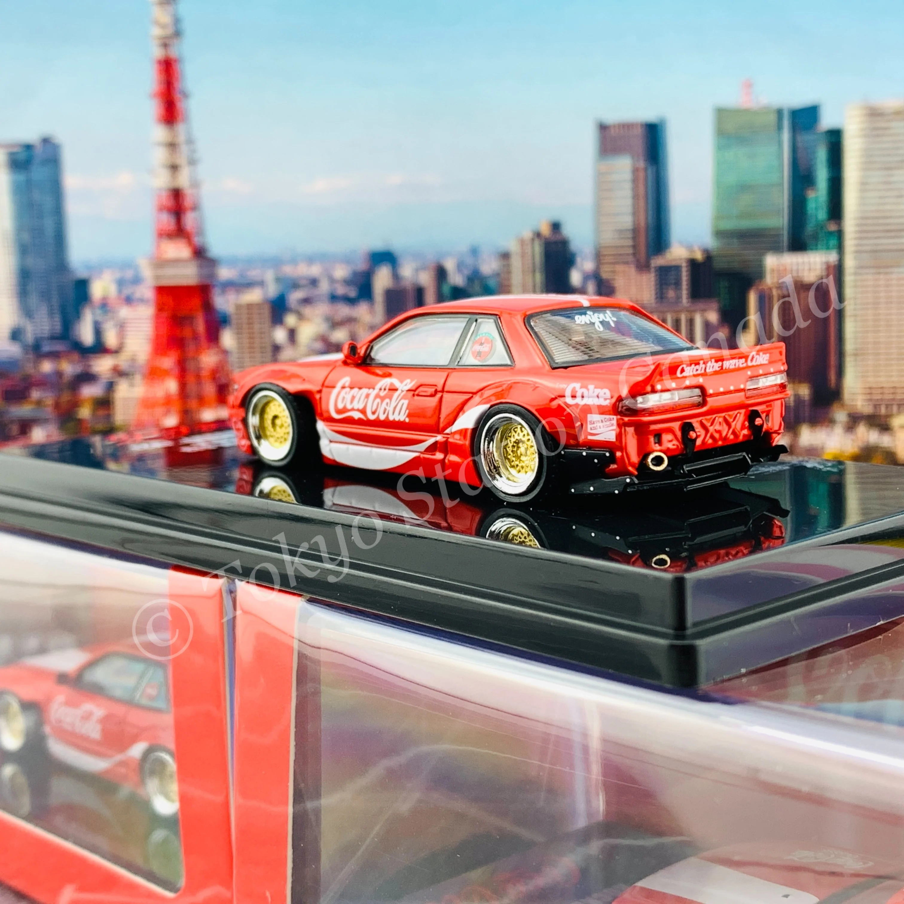 INNO64 x TOYEAST 1/64  COCA-COLA NISSAN SILVIA S13 ROCKET BUNNY V2 COKE037 - Image 4