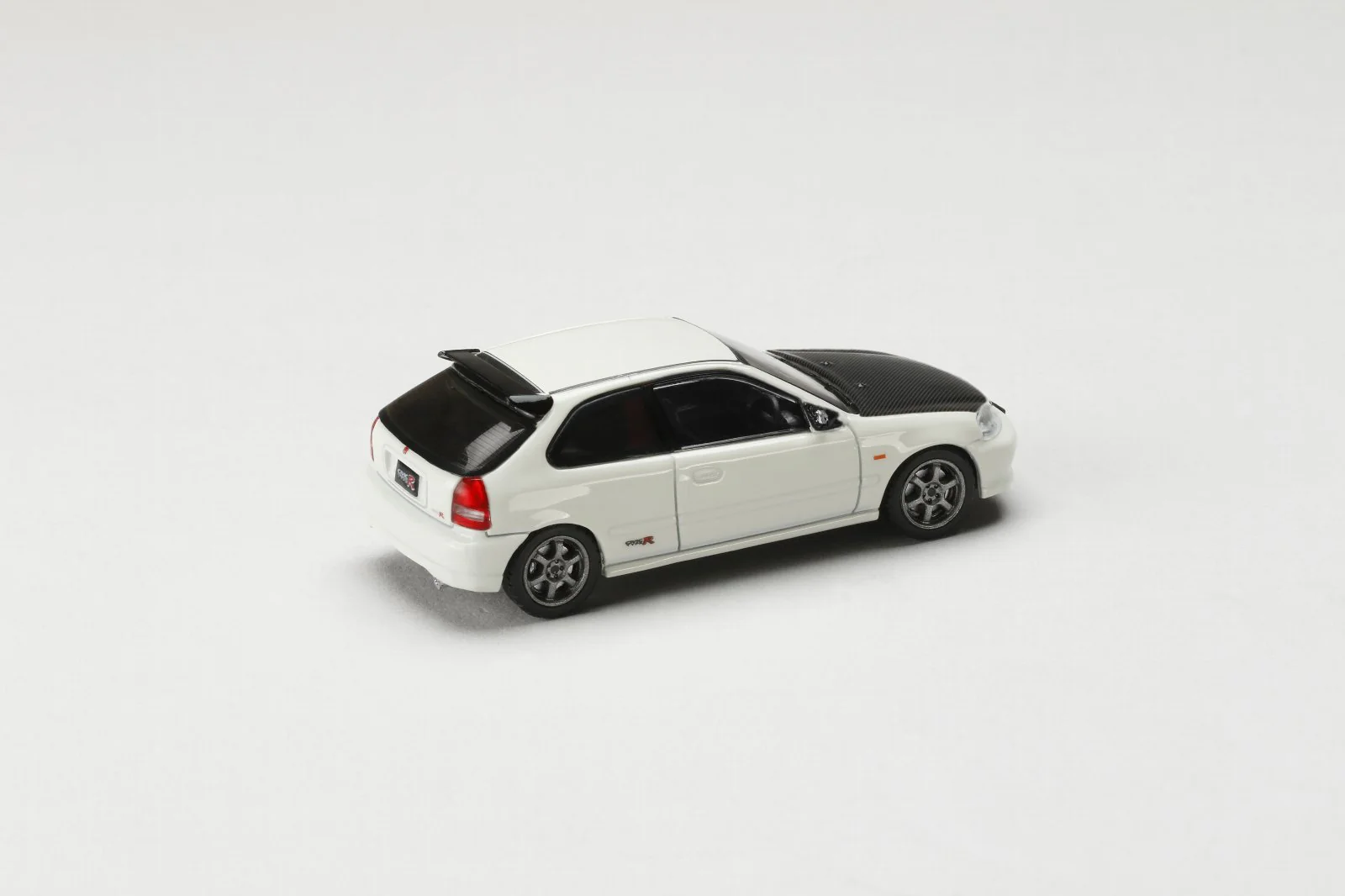 JDM64 by HOBBY JAPAN 1/64 Honda CIVIC TYPE R (EK9) JDM STYLE - Championship White HJDM001-3 - Image 2