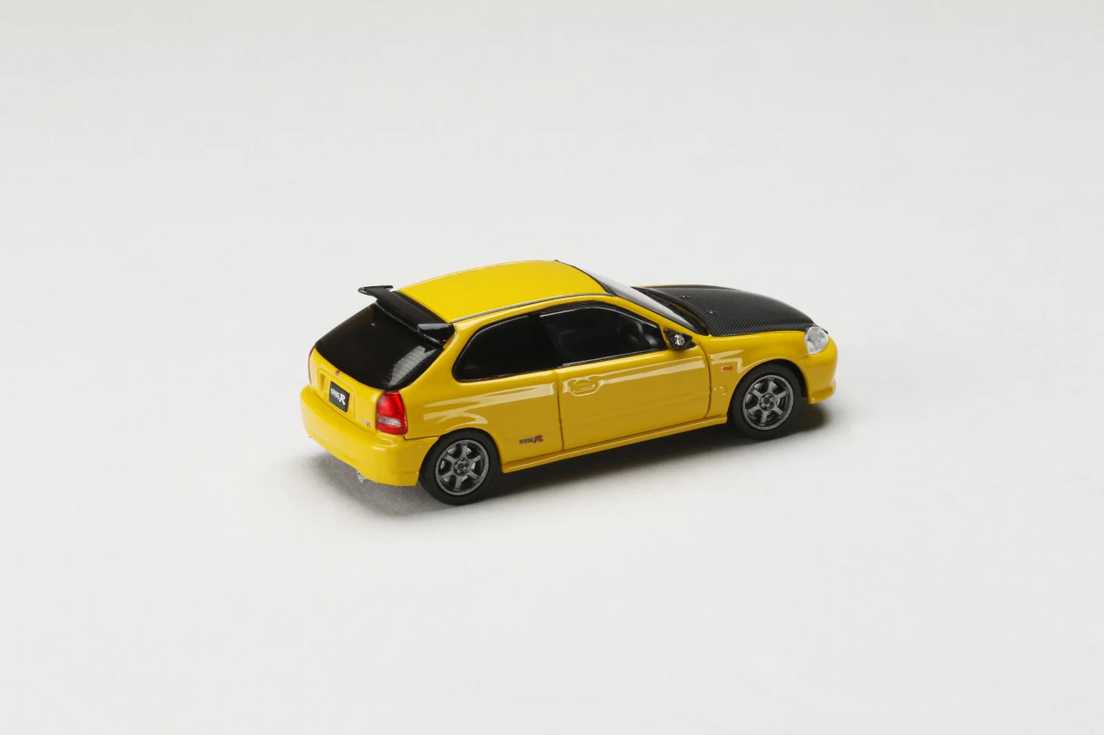 JDM64 by HOBBY JAPAN 1/64 Honda CIVIC TYPE R (EK9) JDM STYLE - Sunlight Yellow HJDM001-4 - Image 2
