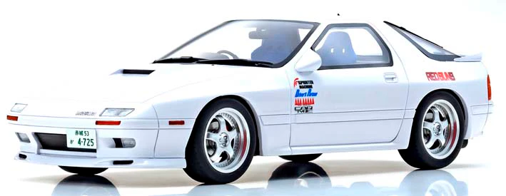 KYOSHO 1/18 Initial D Mazda Savanna RX-7 FC3S with Ryosuke Takahashi 高橋 涼介 Figure KSR18D03-B Limited Production to 700 pcs - Image 3