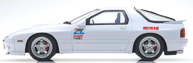 KYOSHO 1/18 Initial D Mazda Savanna RX-7 FC3S with Ryosuke Takahashi 高橋 涼介 Figure KSR18D03-B Limited Production to 700 pcs - Image 4