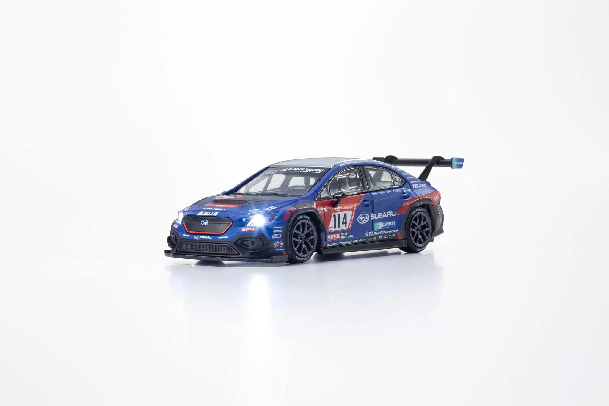 KYOSHO MINICAR BOOK 1/64 SUBARU WRX NBR2023 with LED (Compatible with  MOTN LED BASE SYSTEM) 07129N23E - Image 3