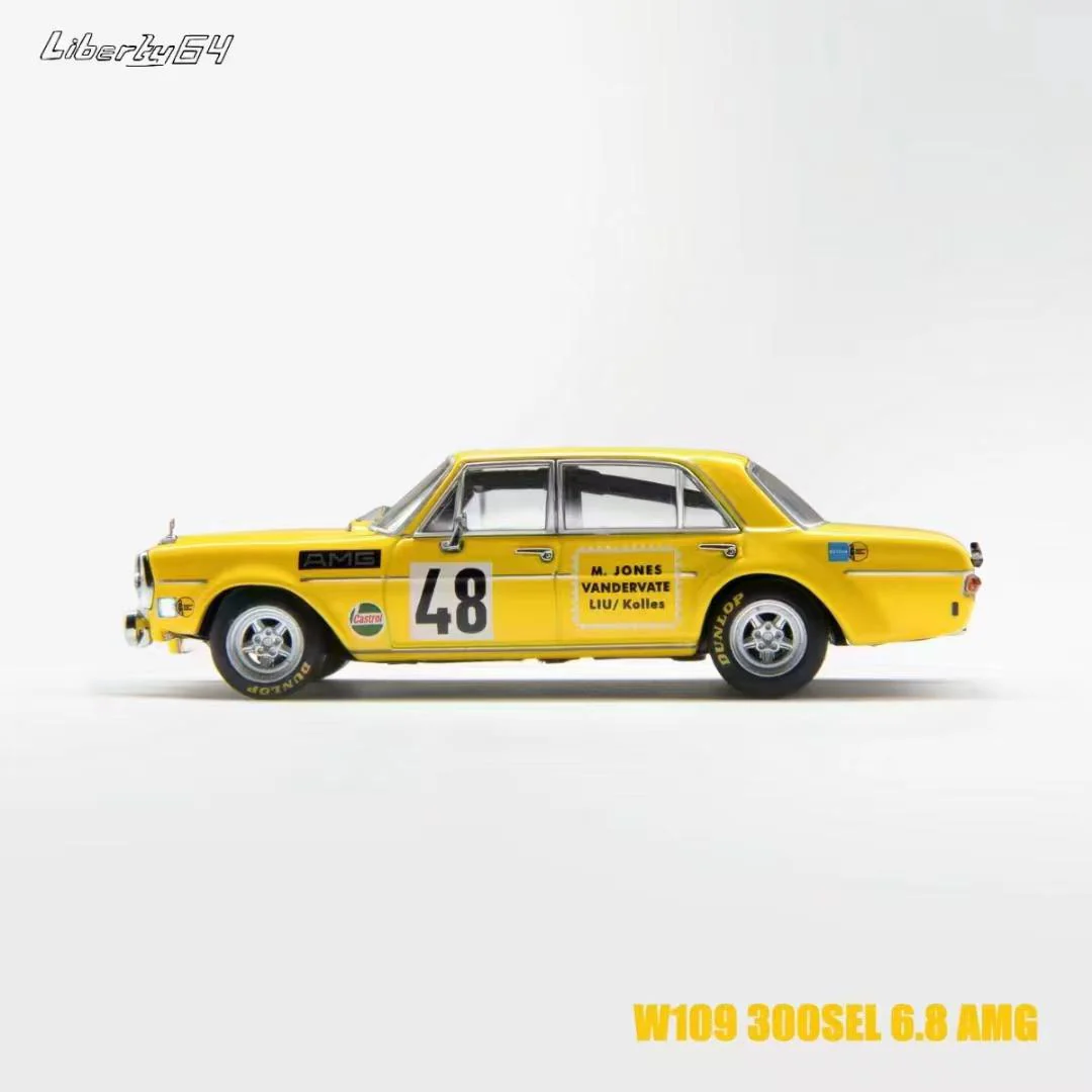 Liberty64 1/64 Benz W109 300 SEL 6.8 AMG Yellow Pig #48 - Image 2
