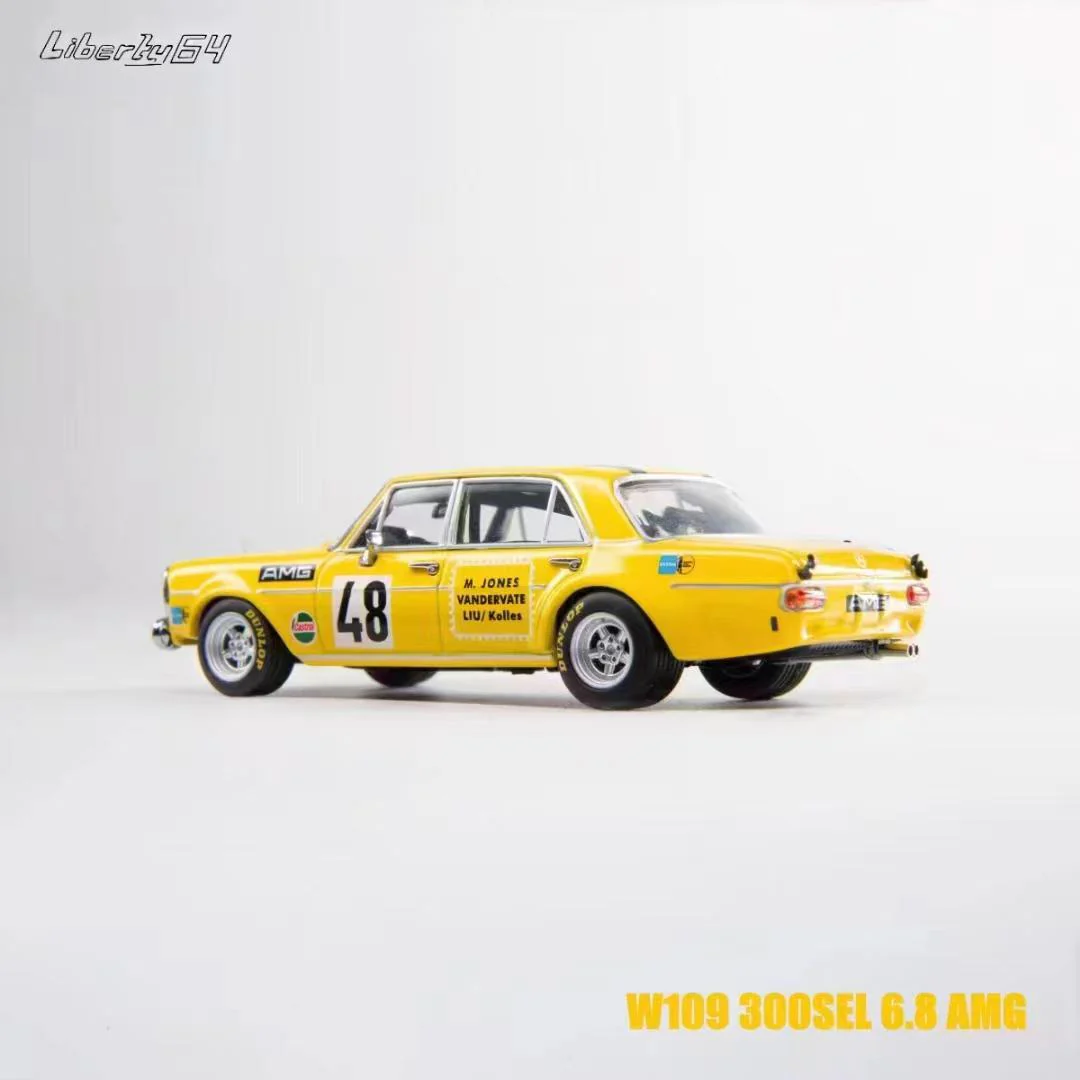Liberty64 1/64 Benz W109 300 SEL 6.8 AMG Yellow Pig #48 - Image 6
