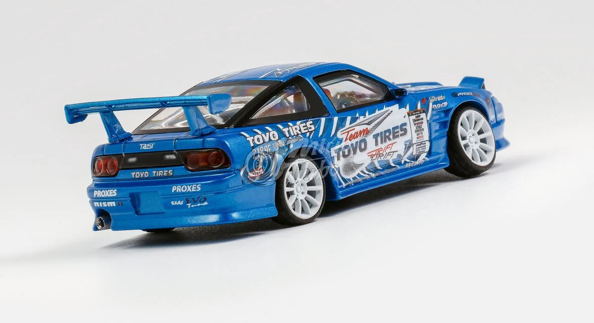 Micro Turbo 1/64 Custom 180SX - Metallic Blue - Image 2