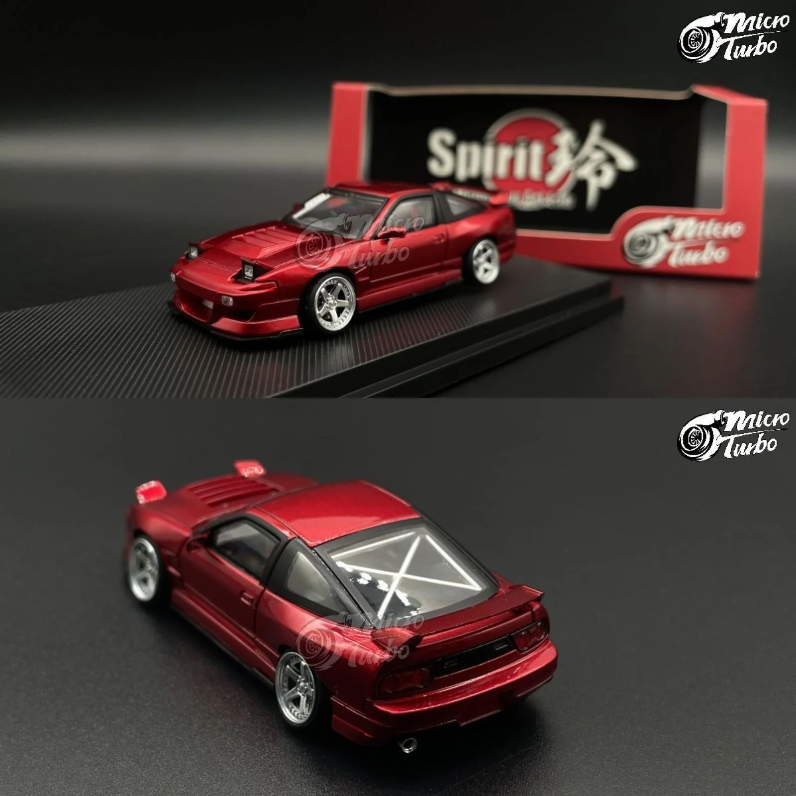 Micro Turbo 1/64 Custom 180SX Spirit Rei - Red - Image 2