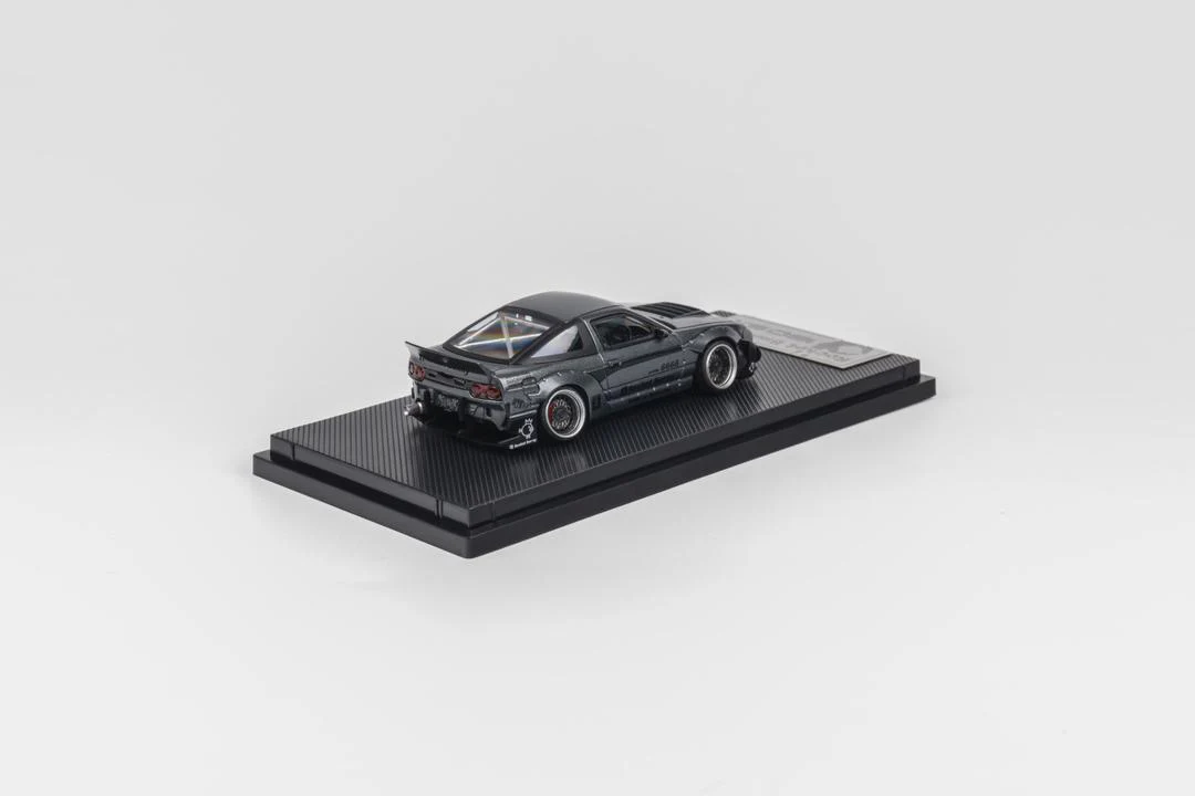 Micro Turbo 1/64 Custom Rocket Bunny 180SX - Matte Grey - Image 2