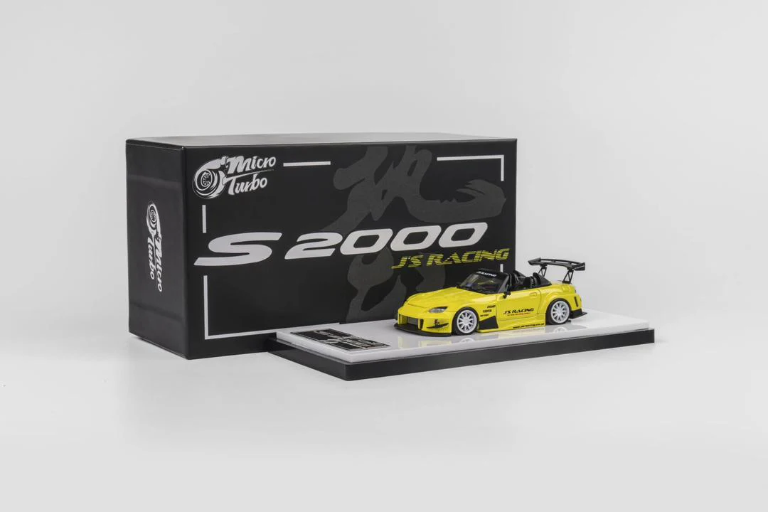 Micro Turbo 1/64 Custom S2000 JS Racing - Indy Yellow Pearl - Image 4