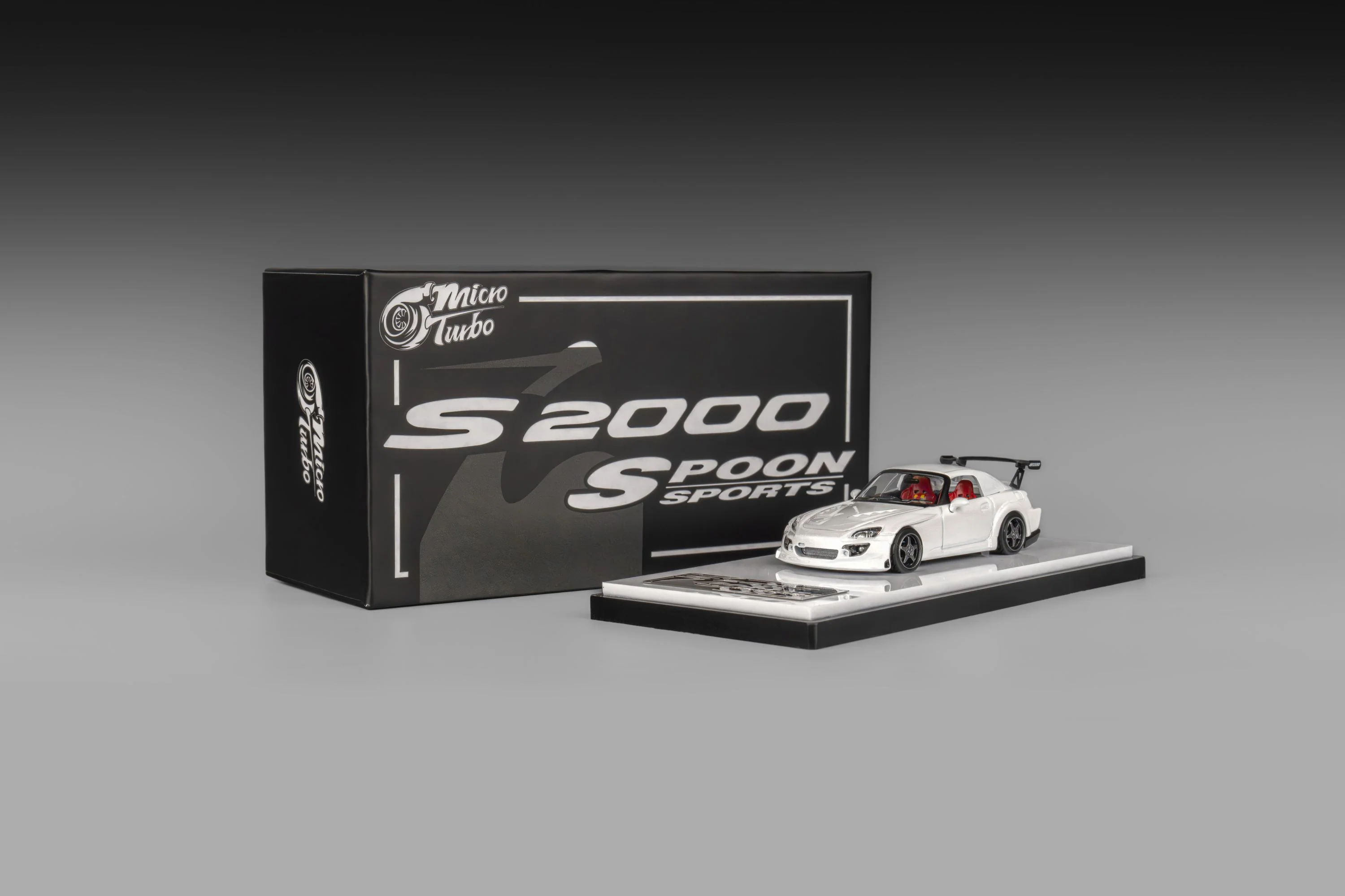 Micro Turbo 1/64 Custom S2000 Spoon Racing - White - Image 2