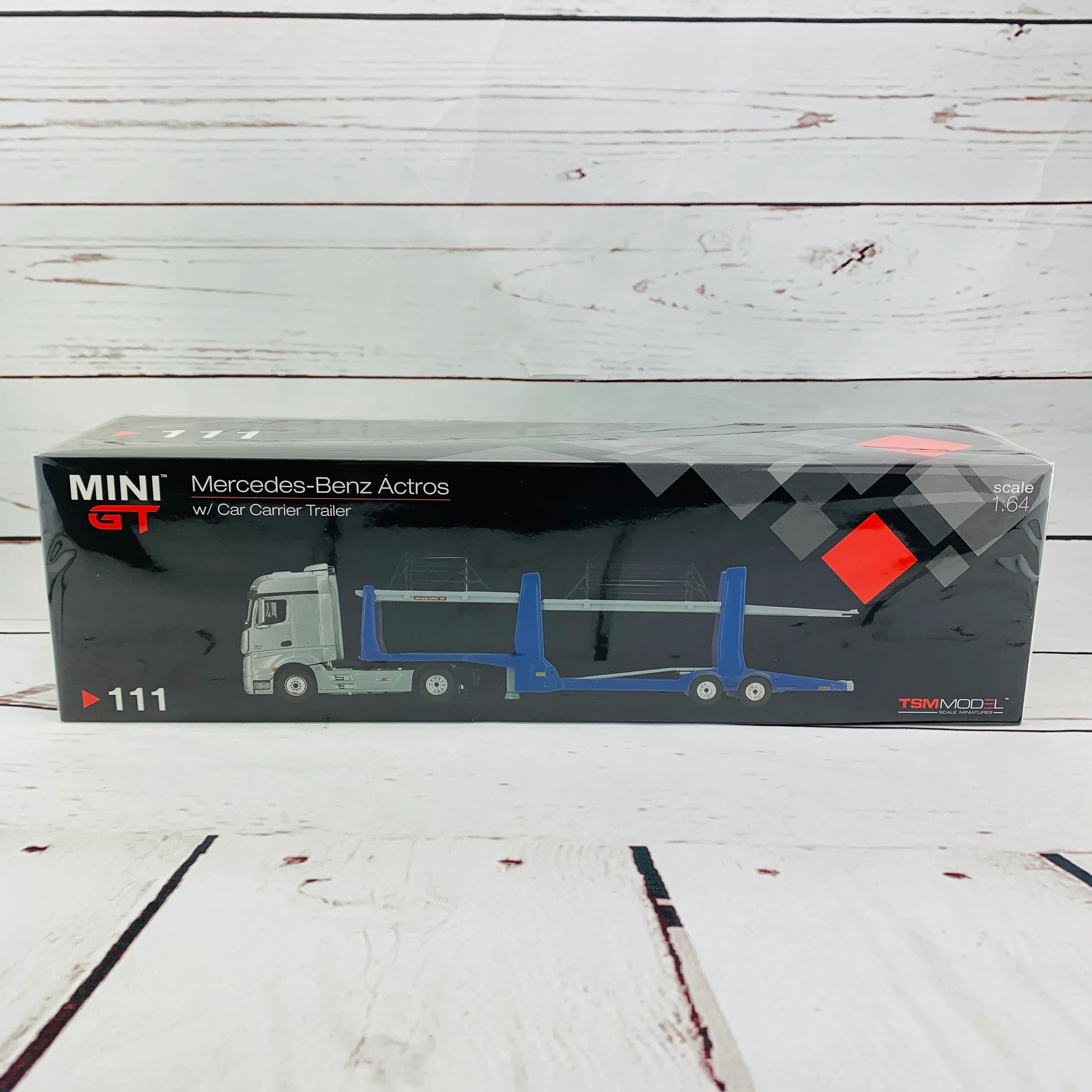 MINI GT 1/64 Mercedes-Benz Actros With Car Carrier Trailer RHD MGT00111-R - Image 8