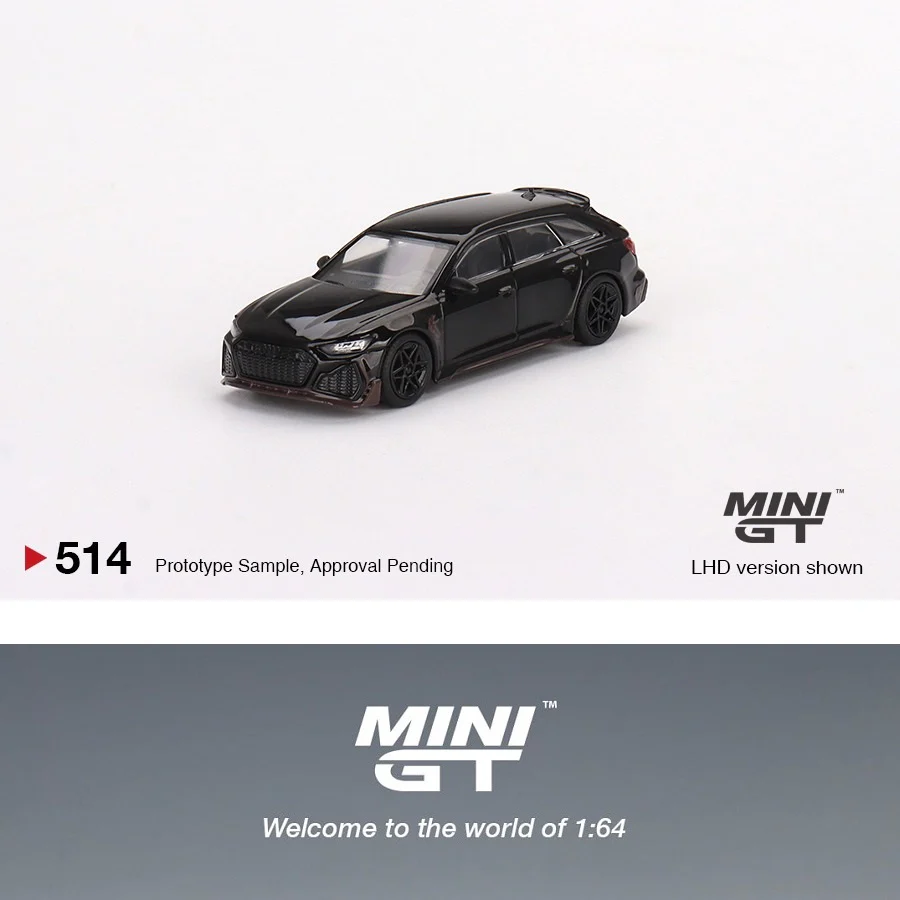 MINI GT 1/64 ABT Audi RS6 Johann Abt Signature Edition Black LHD MGT00514-L