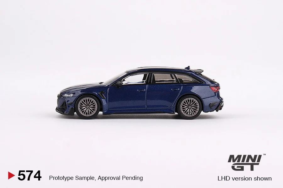 MINI GT 1/64 ABT Audi RS6-R Navarra Blue Metallic LHD MGT00574-L - Image 2