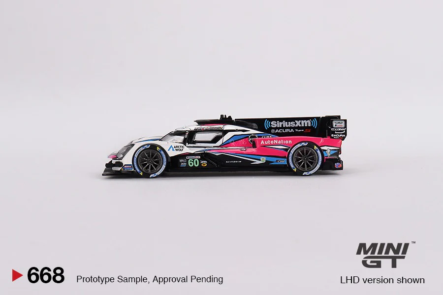 MINI GT 1/64 Acura ARX-06 GTP #60 Meyer Shank Racing 2023 IMSA Daytona 24 Hrs Winner MGT00668-L - Image 2