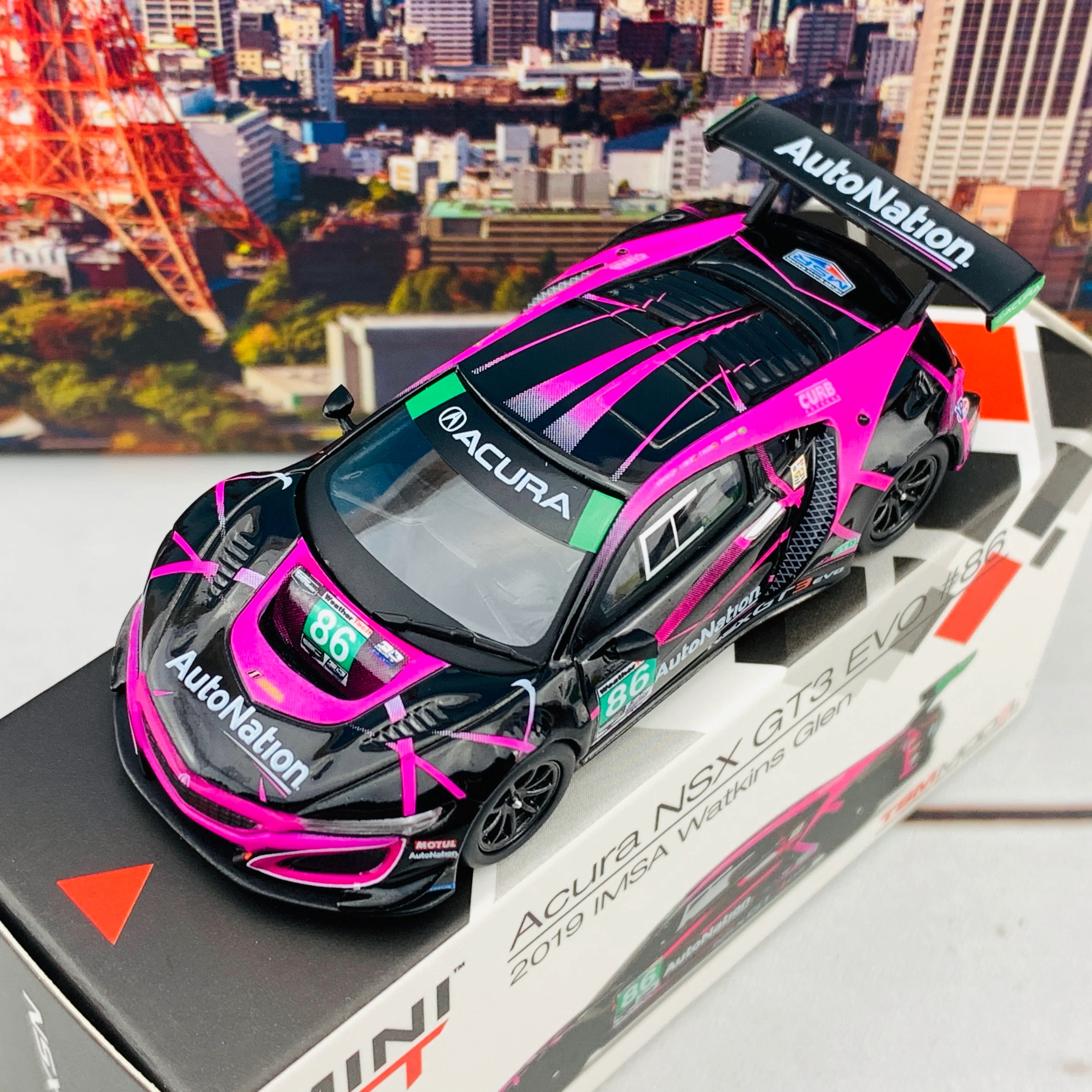 MINI GT 1/64 Acura NSX GT3 EVO #86 2019 IMSA Watkins Glen Class Winner LHD MGT00144-L - Image 3
