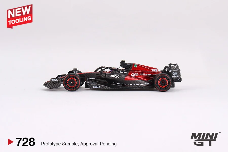 MINI GT 1/64 Alfa Romeo C43 #24 Zhou Guanyu  2023 F1 2023 Australian GP MGT00728-L - Image 2