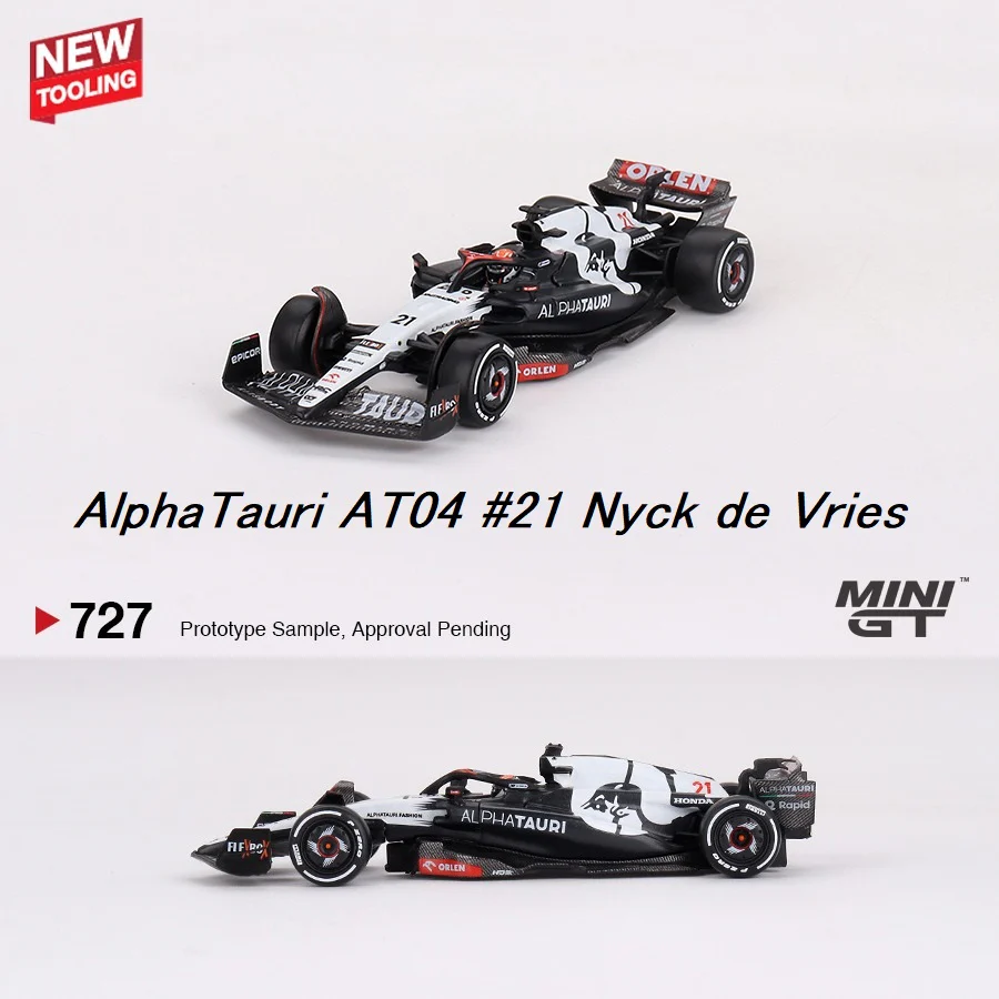 MINI GT 1/64 AlphaTauri AT04 #21 Nyck de Vries 2023 F1 2023 Australian GP MGT00727-L