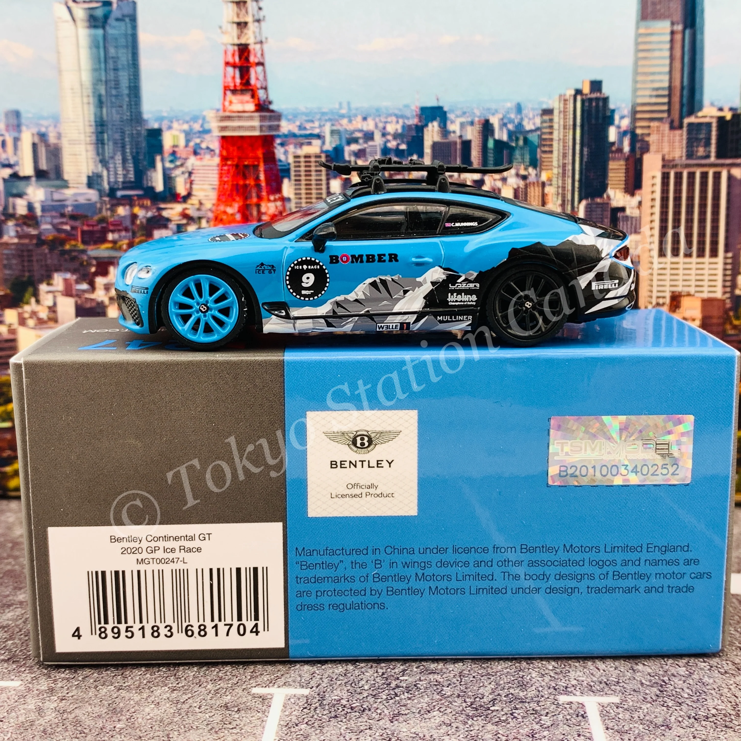 MINI GT 1/64 Bentley Continental GT 2020 GP Ice Race LHD MGT00247-L - Image 3