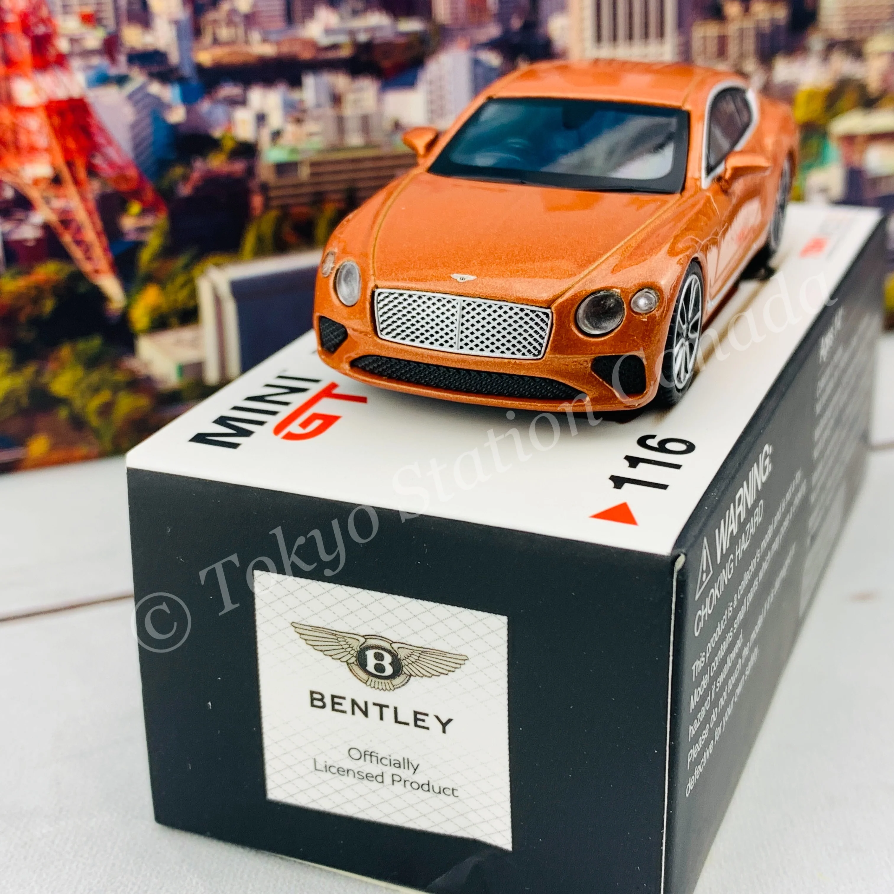 MINI GT 1/64 Bentley Continental GT Orange Flame MGT00116-R - Image 3