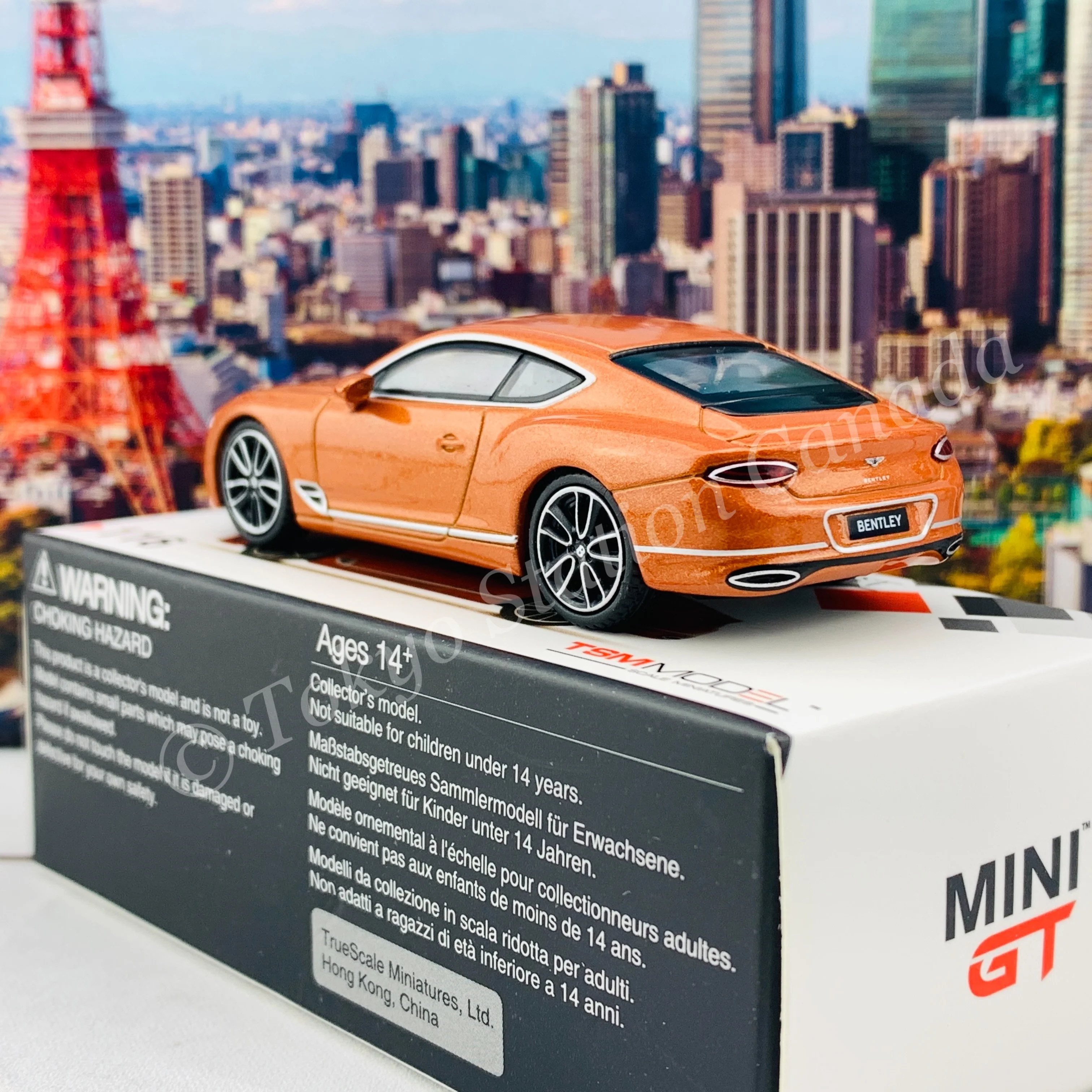 MINI GT 1/64 Bentley Continental GT Orange Flame MGT00116-R - Image 5